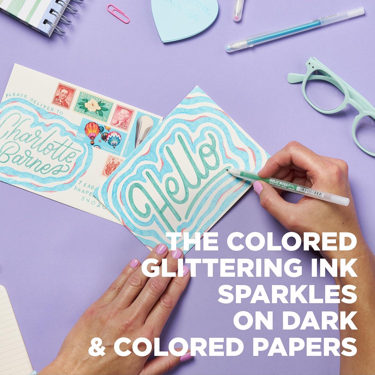 image:imageSAKURA 37903 6Piece Gelly Roll Assorted Colors Stardust Galaxy Pen Set16 Stardust Pens