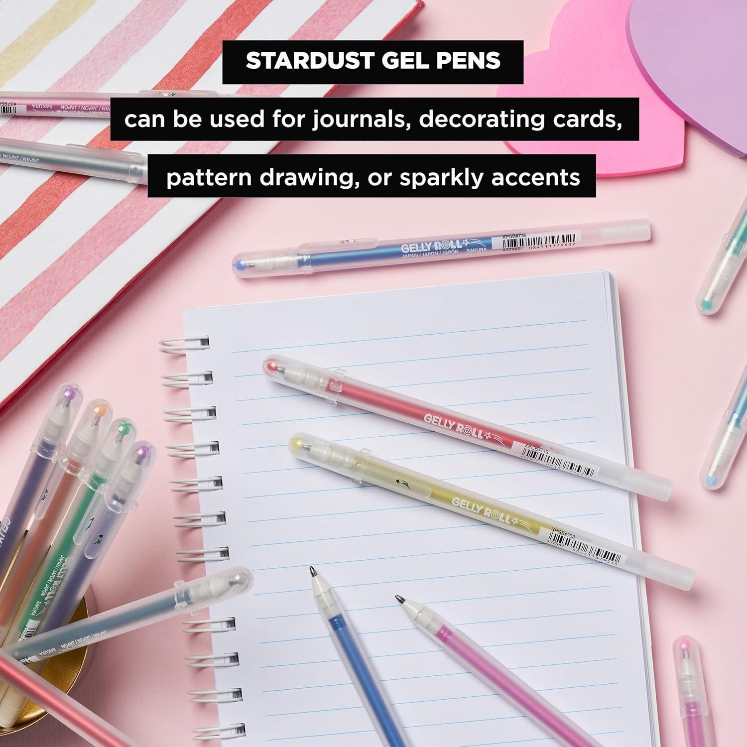 image:imageSAKURA 37903 6Piece Gelly Roll Assorted Colors Stardust Galaxy Pen Set16 Stardust Pens