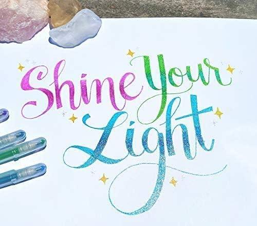 image:imageSAKURA 37903 6Piece Gelly Roll Assorted Colors Stardust Galaxy Pen Set16 Stardust Pens