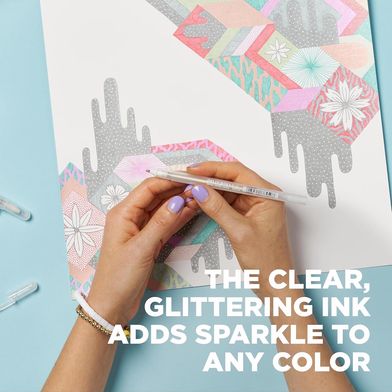 image:imageSAKURA 37903 6Piece Gelly Roll Assorted Colors Stardust Galaxy Pen Set6 Stardust Pens