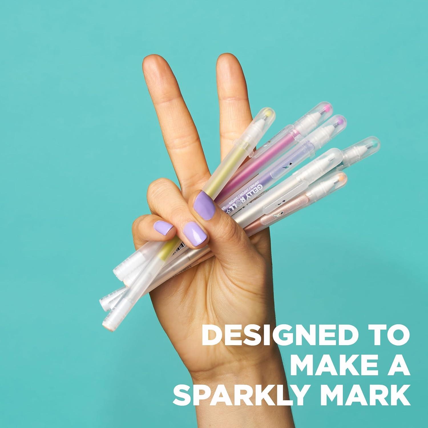 image:imageSAKURA 37903 6Piece Gelly Roll Assorted Colors Stardust Galaxy Pen Set6 Stardust Pens