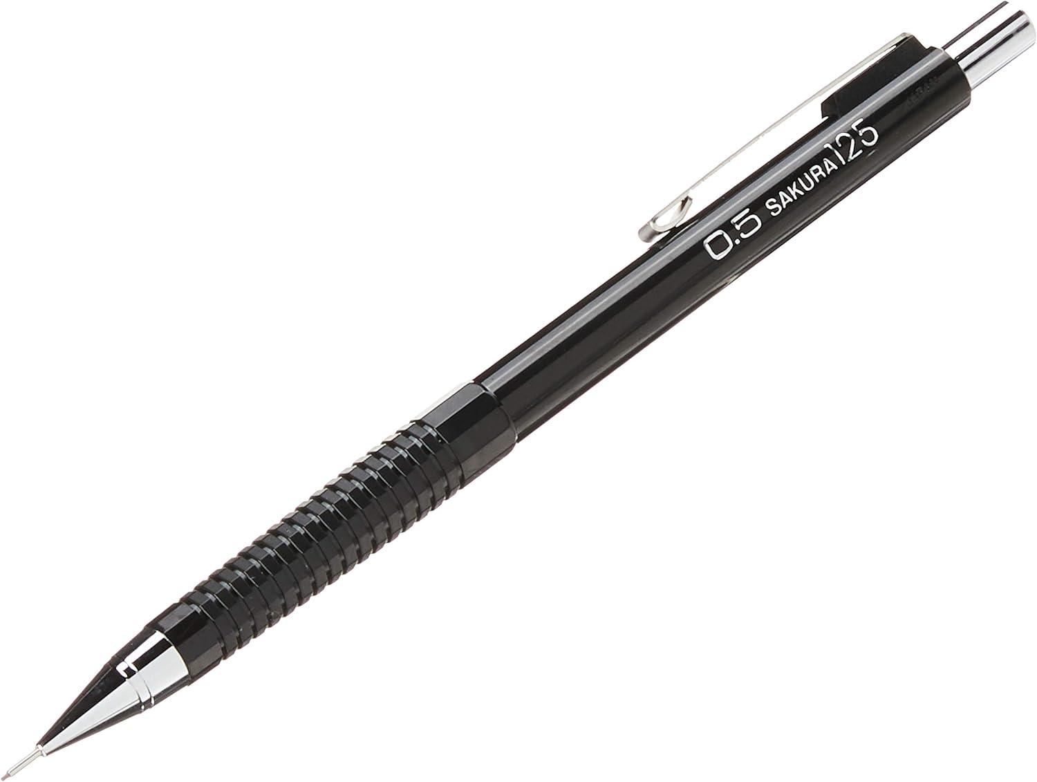 image:imageSAKURA 50298 Mechanical Pencil Fixed Sleeve 07mm with 3 Erasers Black05mm Pencil