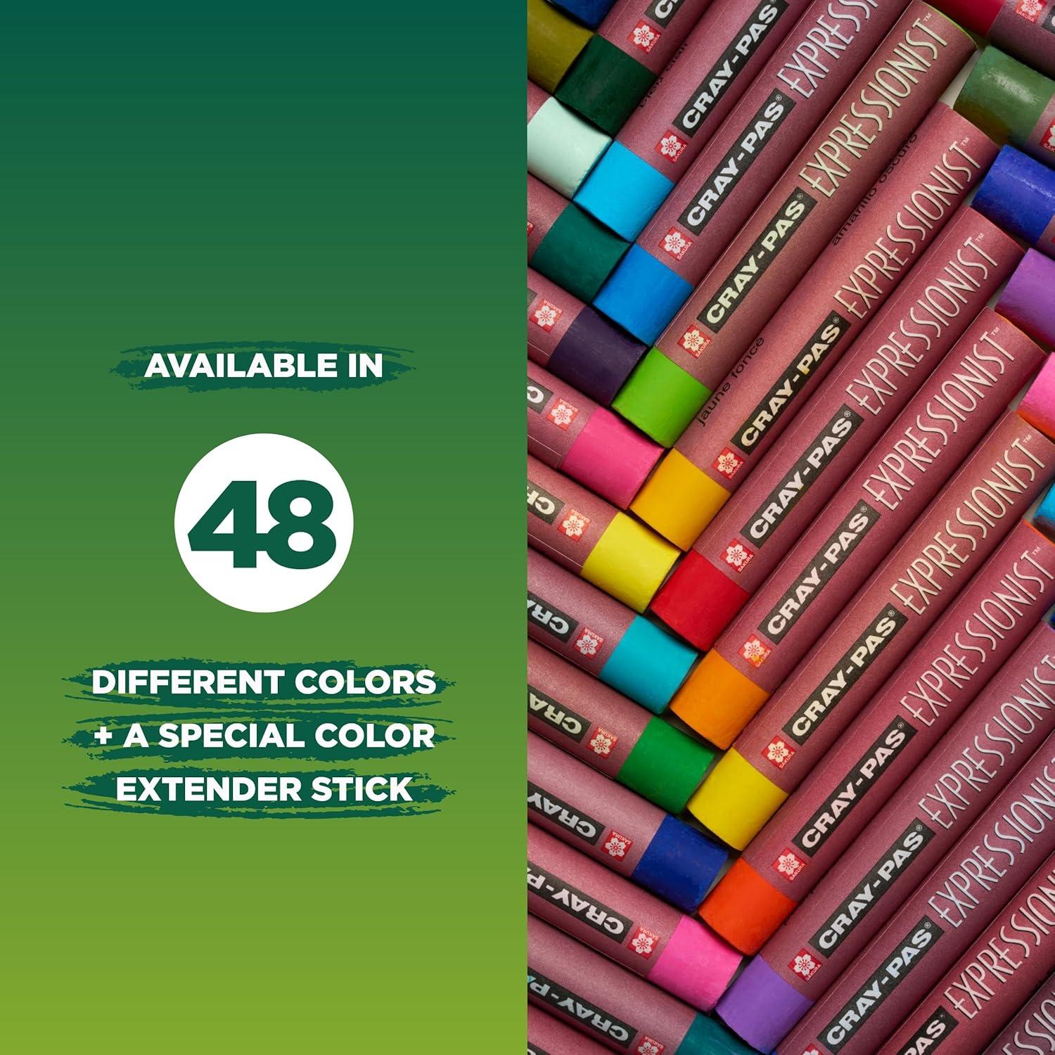 image:imageSAKURA Cray Pas Expressionist Oil Pastels Assorted Colors 16Pack 16 Color Set