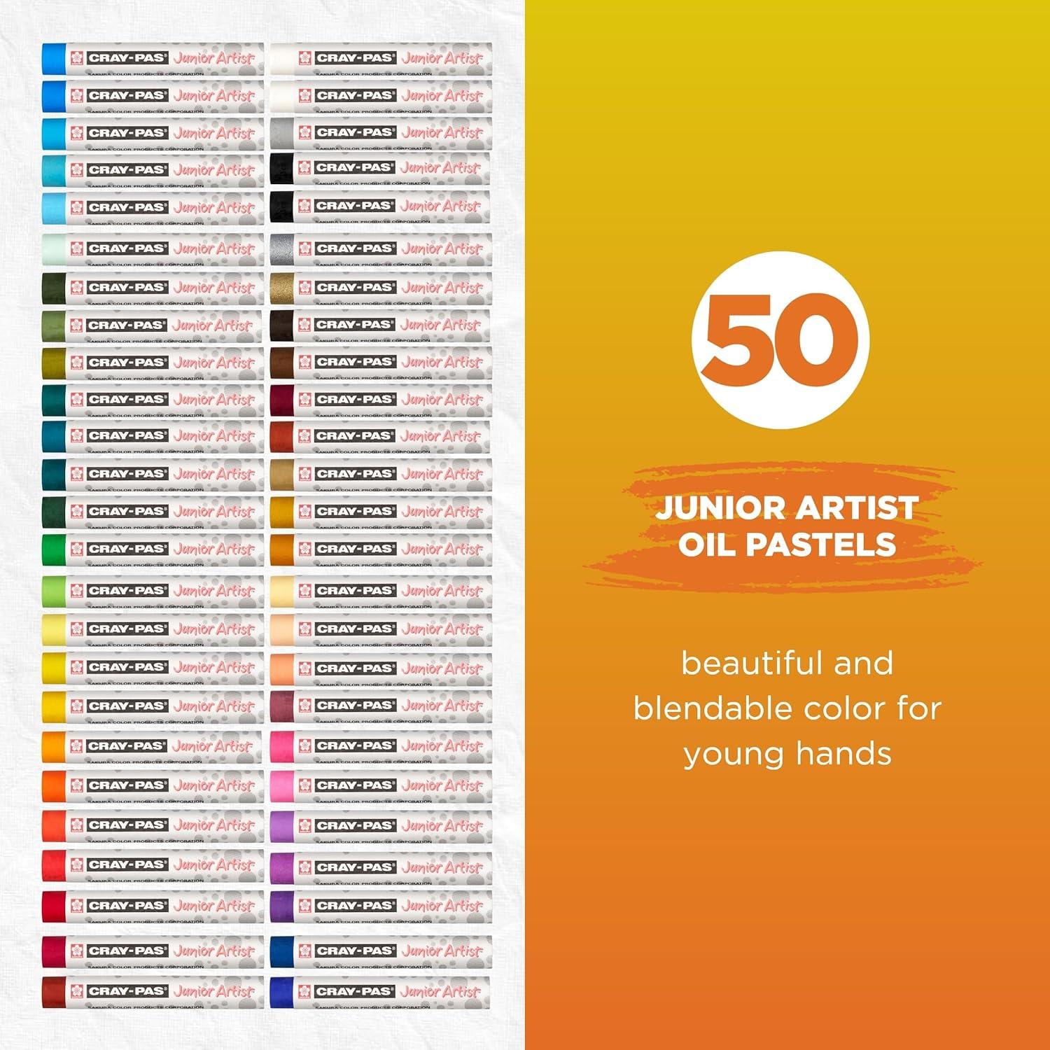 image:imageSAKURA CrayPas Junior Artist Jumbo Oil Pastel Colorpack 288 Pc Colors may vary Count50 Count Pack of 1