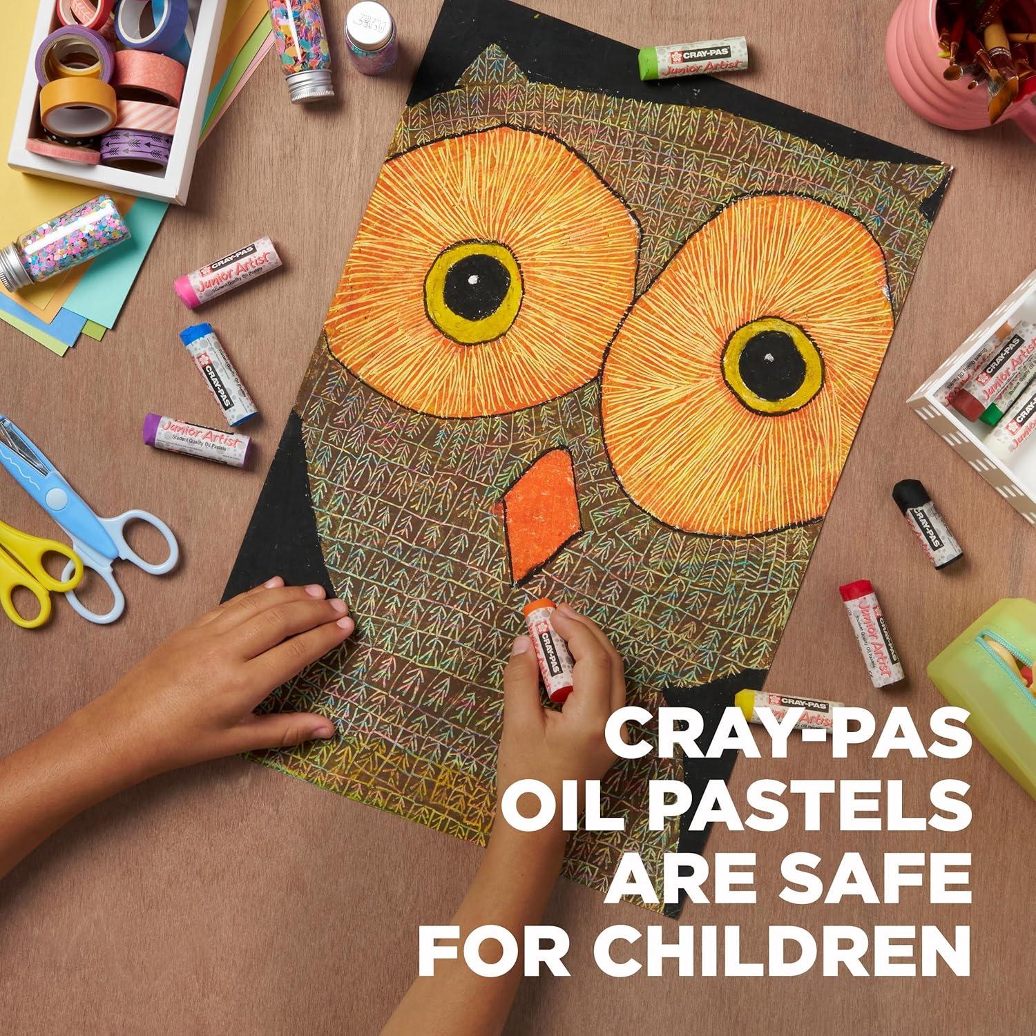 image:imageSAKURA CrayPas Junior Artist Jumbo Oil Pastel Colorpack 288 Pc Colors may vary CountChubbies 12 Color Set