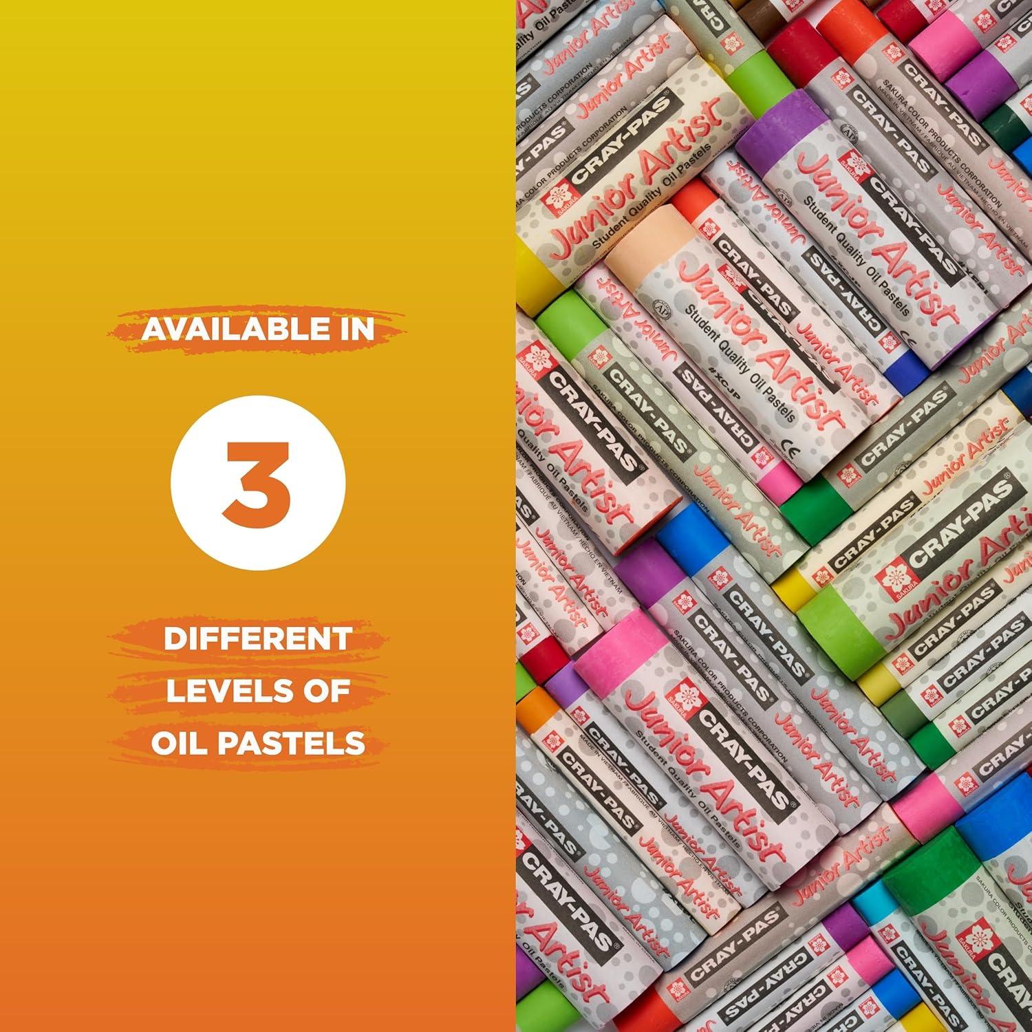 image:imageSAKURA CrayPas Junior Artist Jumbo Oil Pastel Colorpack 288 Pc Colors may vary CountChubbies 12 Color Set