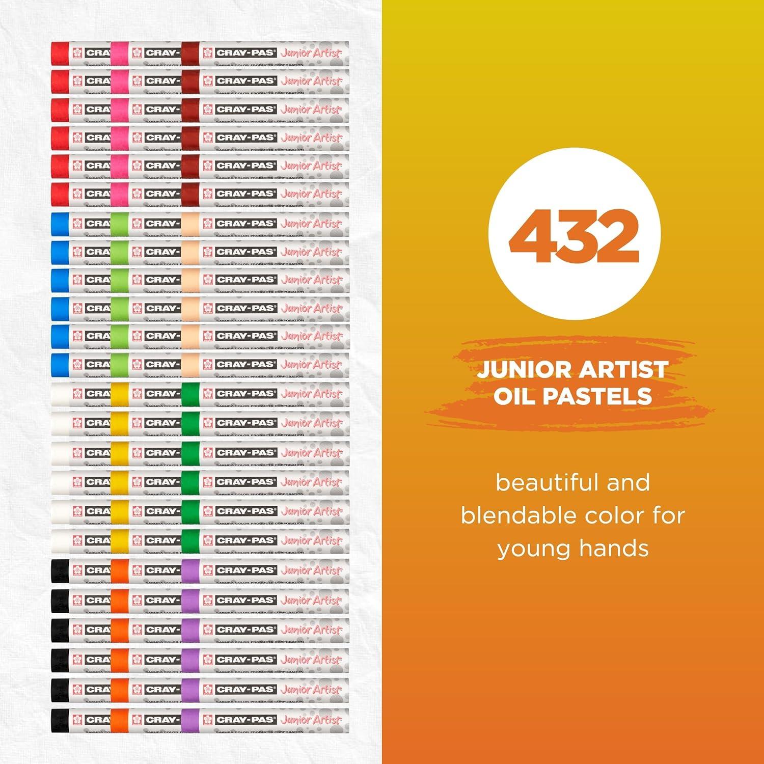 image:imageSAKURA CrayPas Junior Artist Jumbo Oil Pastel Colorpack 288 Pc Colors may vary CountColorpack 432 Pc