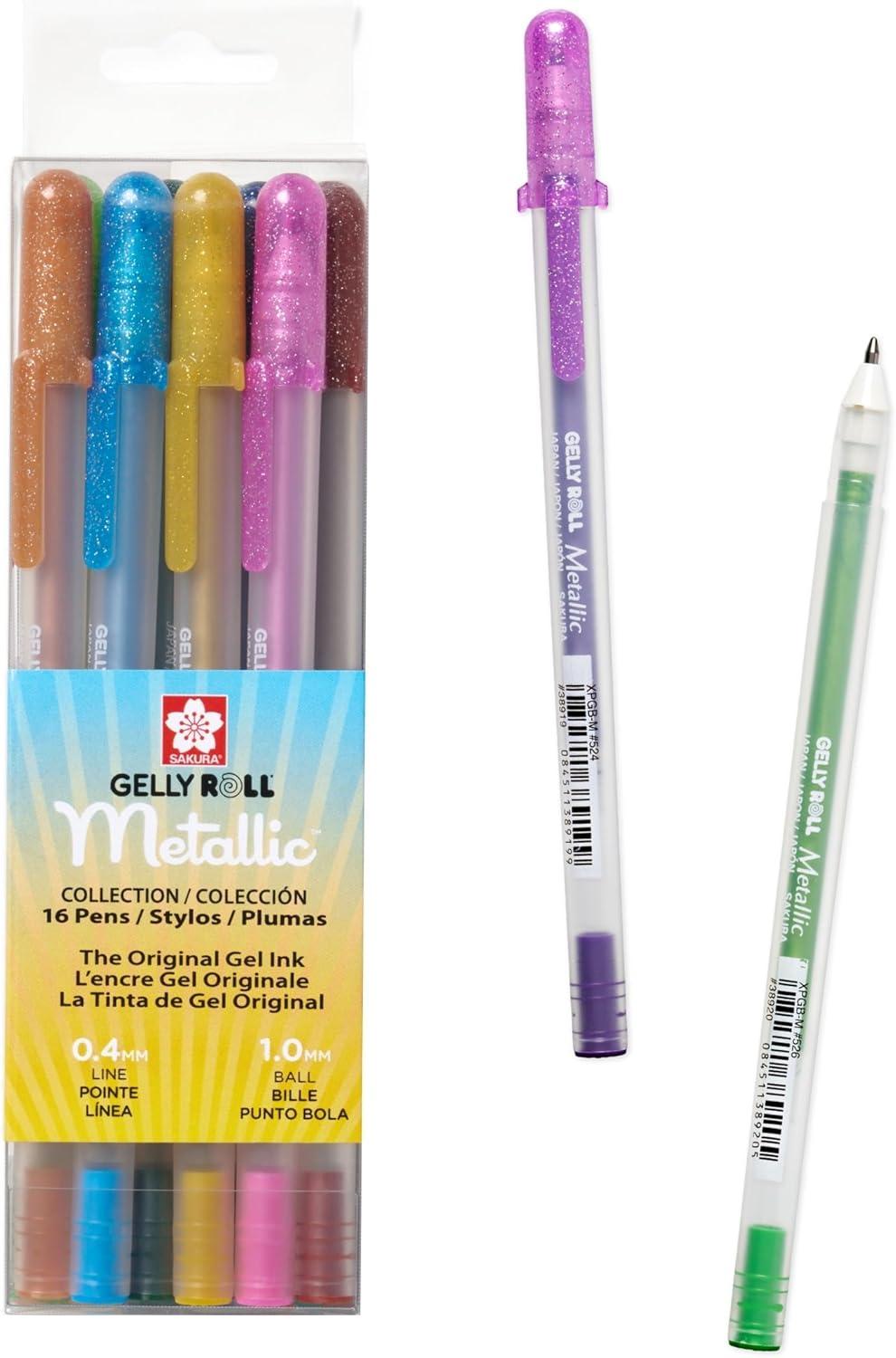 image:imageSAKURA Gelly Roll Metallic Gel Pens 6 Piece Gold 6 PackMetallic Gold