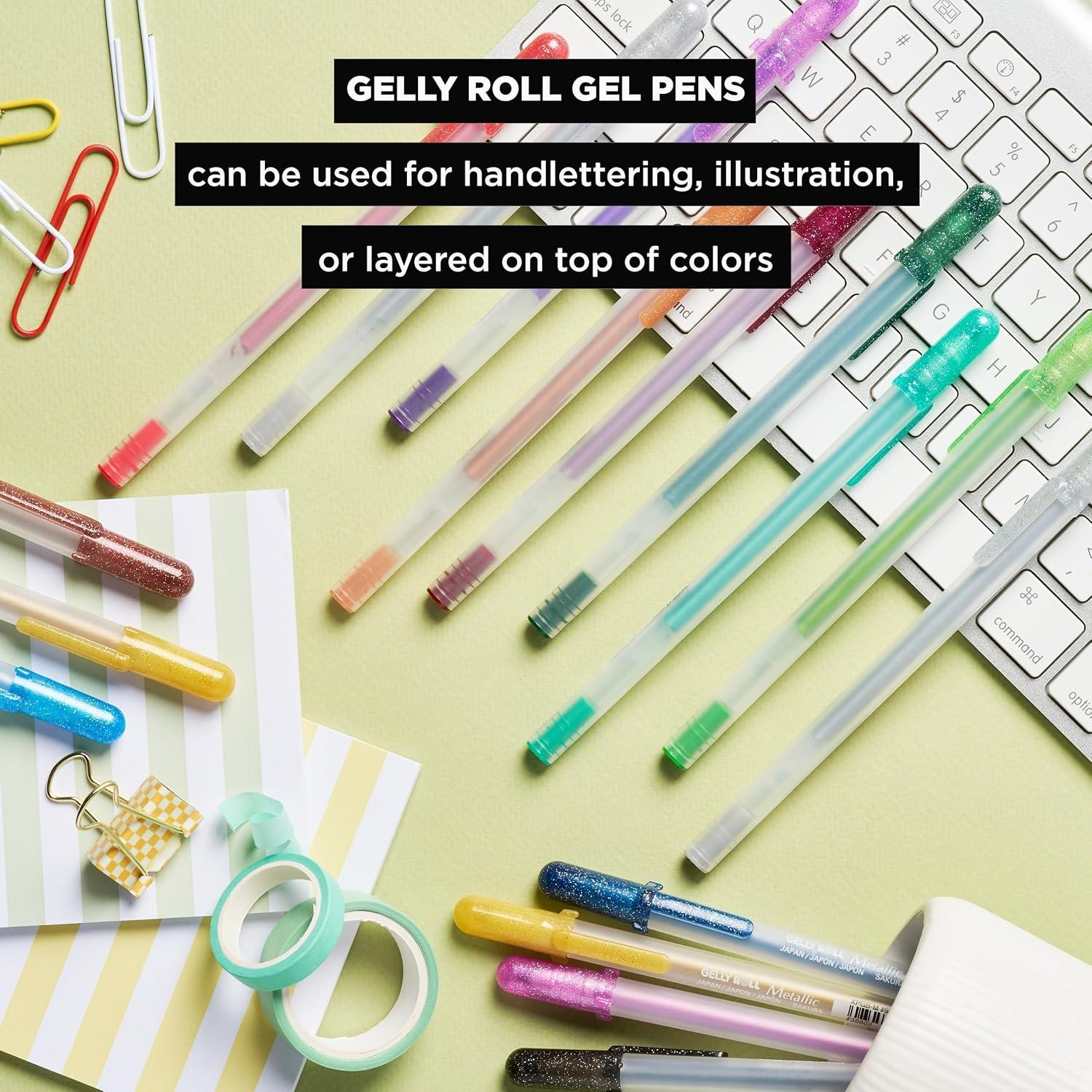 image:imageSAKURA Gelly Roll Metallic Gel Pens 6 Piece Gold 6 PackMetallic Gold