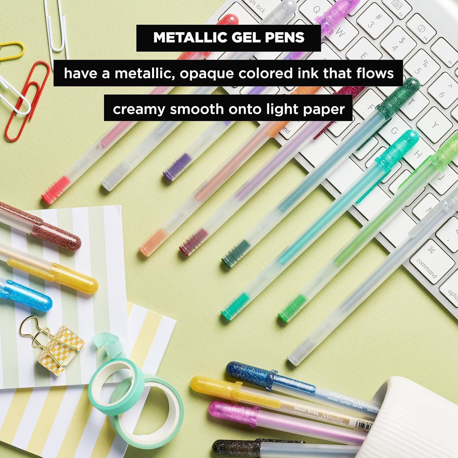 image:imageSAKURA Gelly Roll Metallic Gel Pens 6 Piece Gold 6 PackMetallic Gold