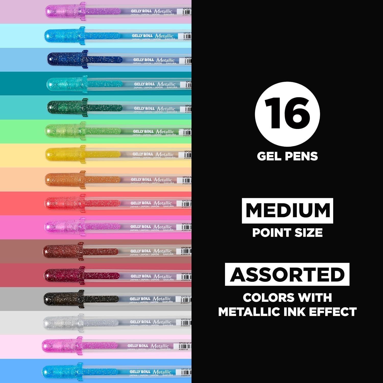 image:imageSAKURA Gelly Roll Metallic Gel Pens 6 Piece Gold 6 PackMetallic Gold