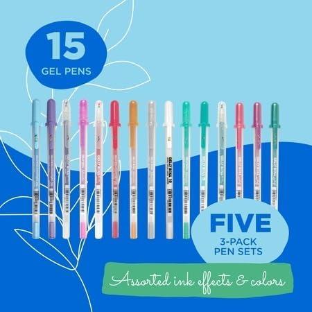 image:imageSAKURA Gelly Roll Moods Five Giftable 3 Pk Sets Calm Love Gratitude Inspire amp Mindful 15 Gel Pens