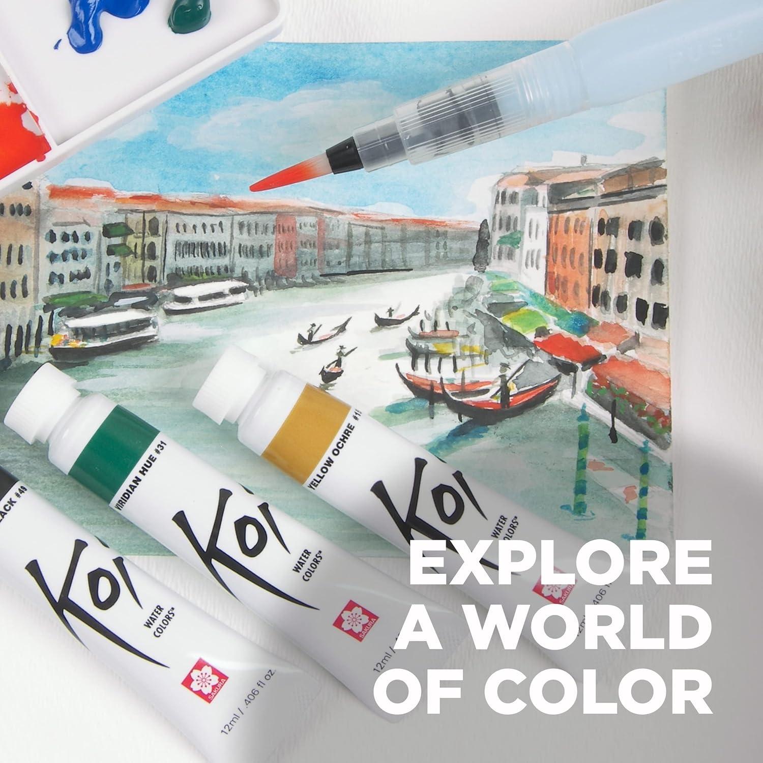 image:imageSAKURA Koi Water Color Paint 5ml Tubes 12 Colors XMW5L12SET12 Colors