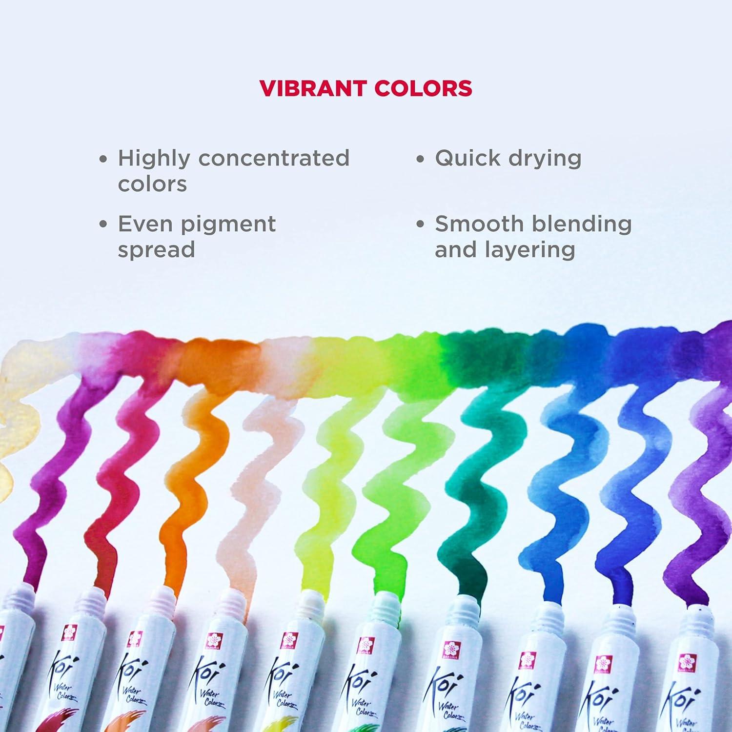 image:imageSAKURA Koi Water Color Paint 5ml Tubes 12 Colors XMW5L12SET12 Colors