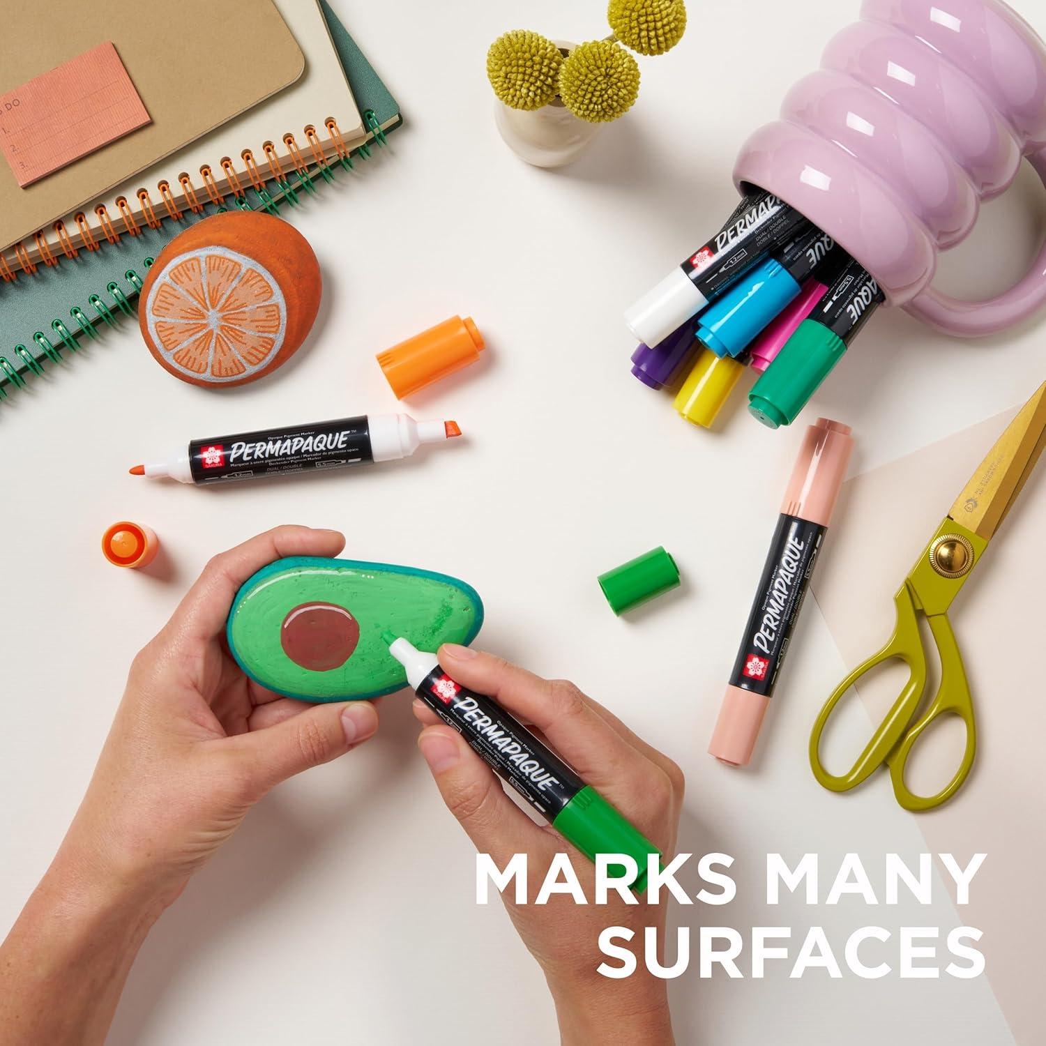 image:imageSAKURA Permapaque Fine Point Markers Bright 7 PK 58319Bright