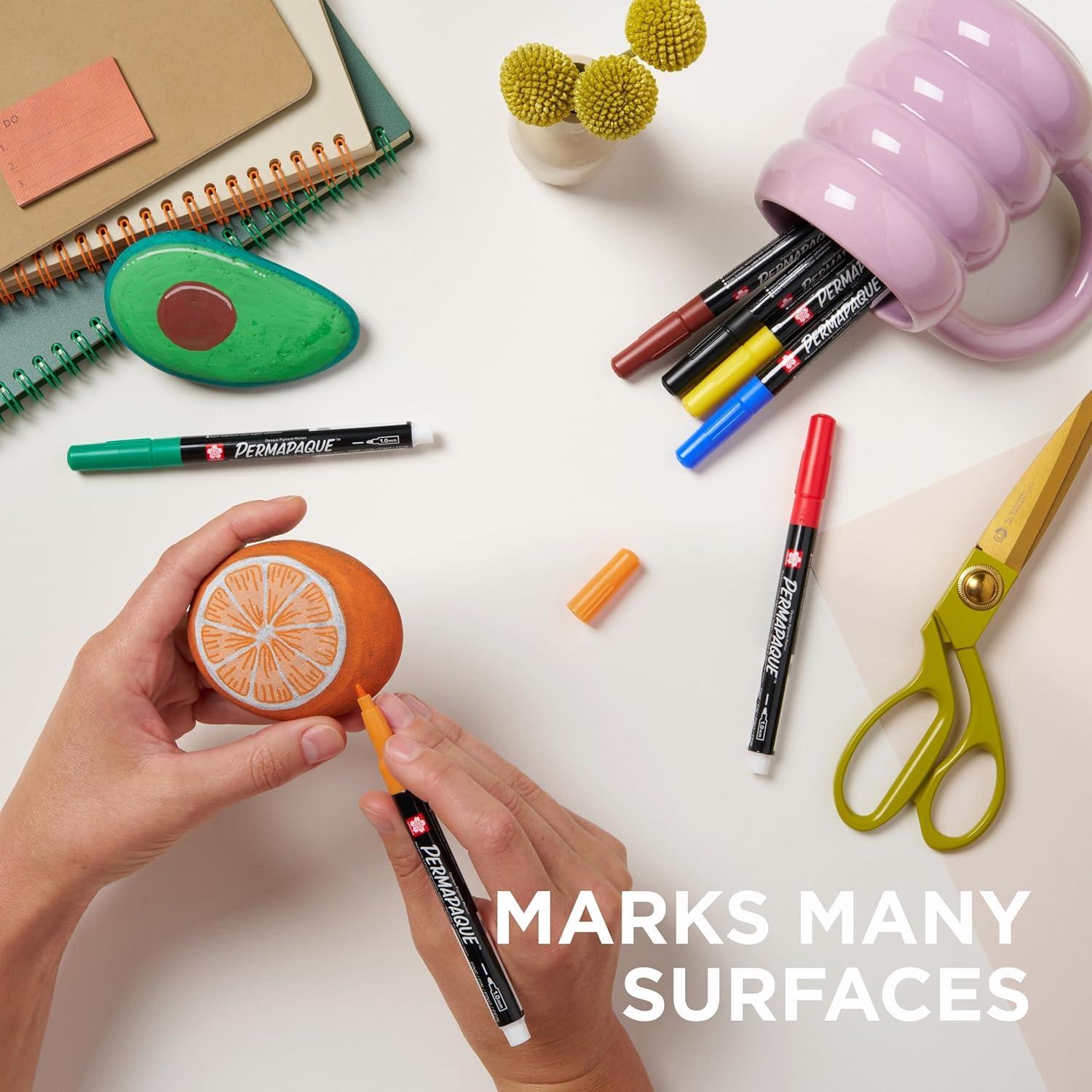 image:imageSAKURA Permapaque Fine Point Markers Bright 7 PK 58319Primary
