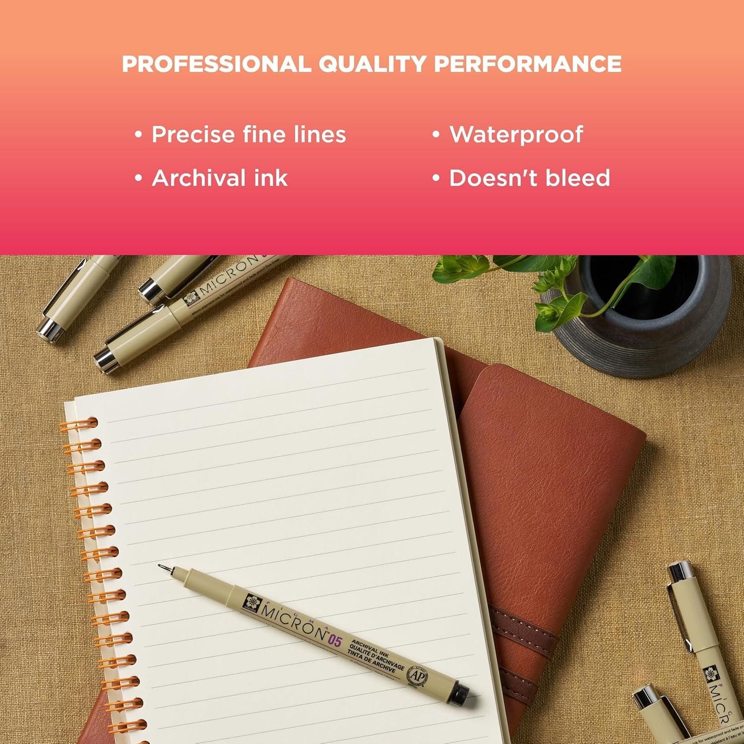 image:imageSAKURA Pigma Micron Black Ink Multitip Set 72 Pen CountBlack