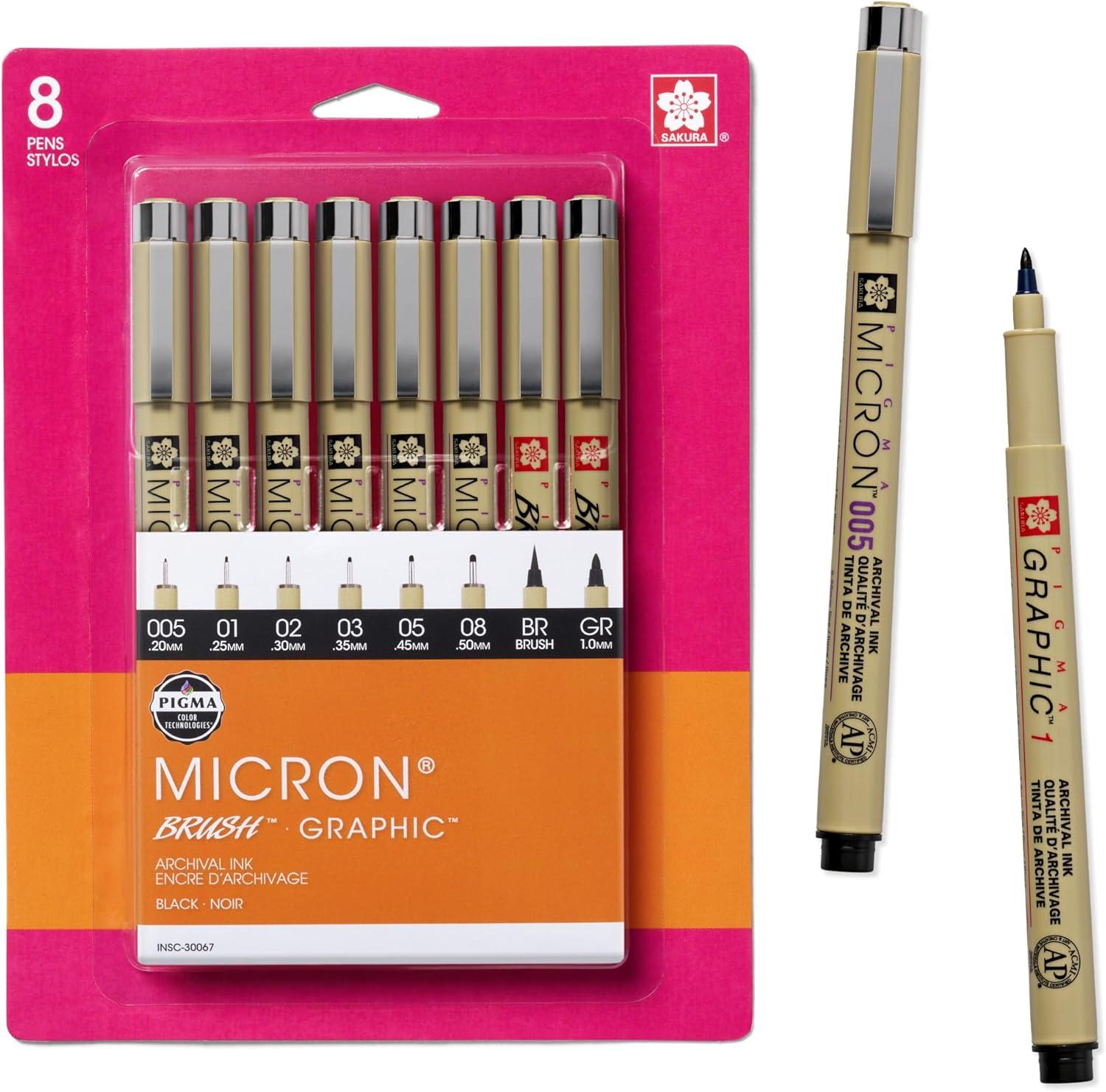 image:imageSAKURA Pigma Micron Black Ink Multitip Set 72 Pen CountBlack
