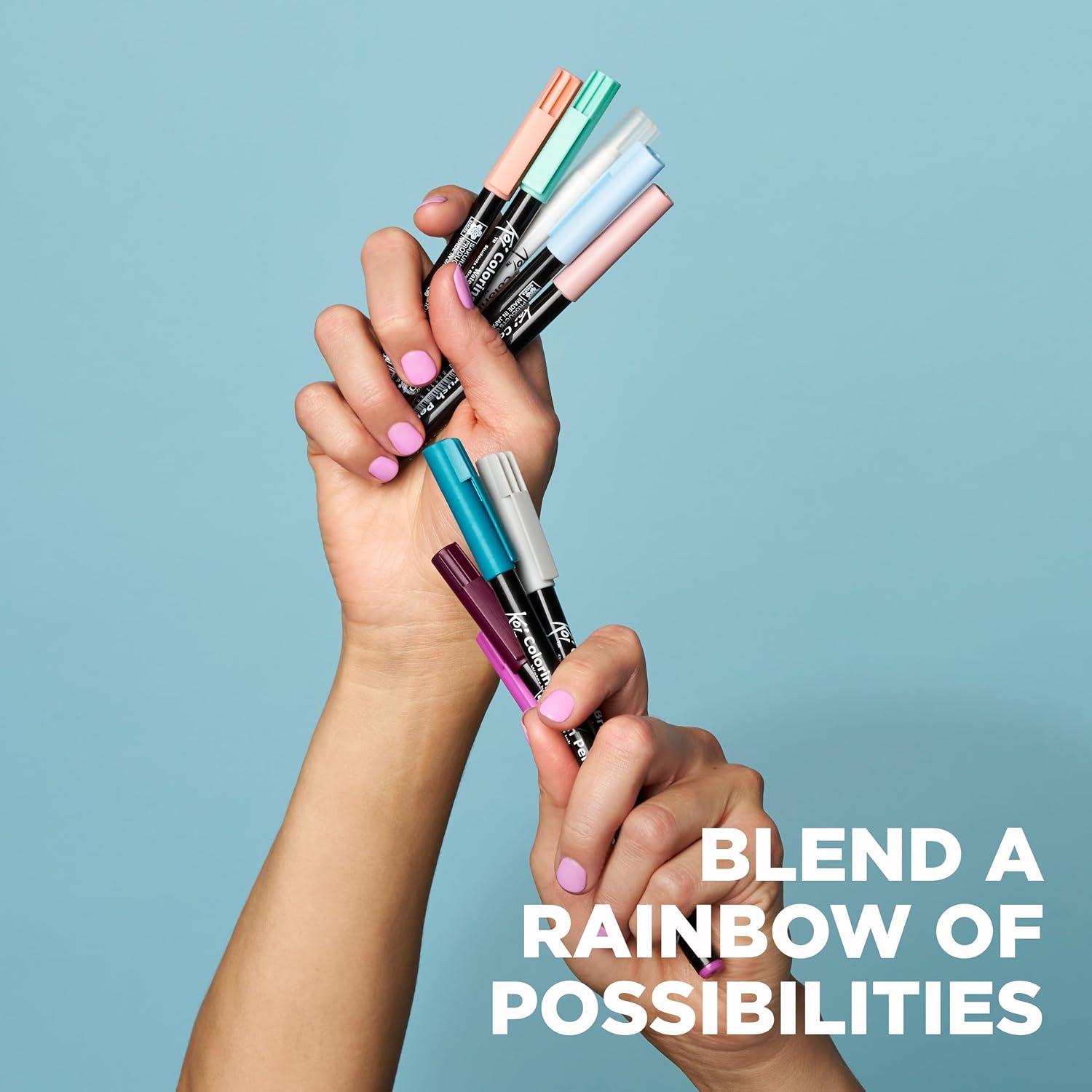 image:imageSAKURA XBR24SA 24Piece Koi Assorted Coloring Brush Pen Set24 Color Set