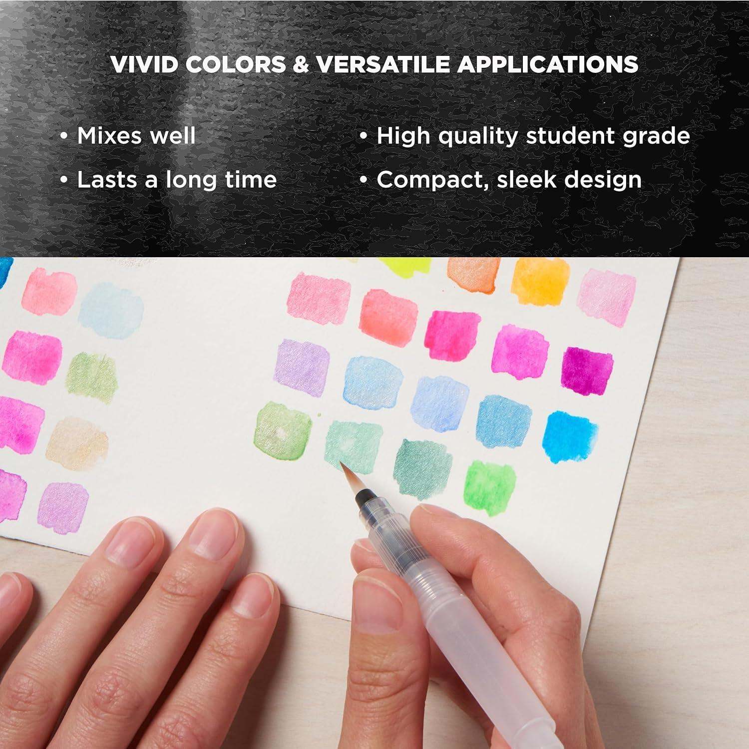 image:imageSAKURA XCNW12H XNCW12H 12 Assorted Watercolors Field Sketch Set with BrushMulticolor