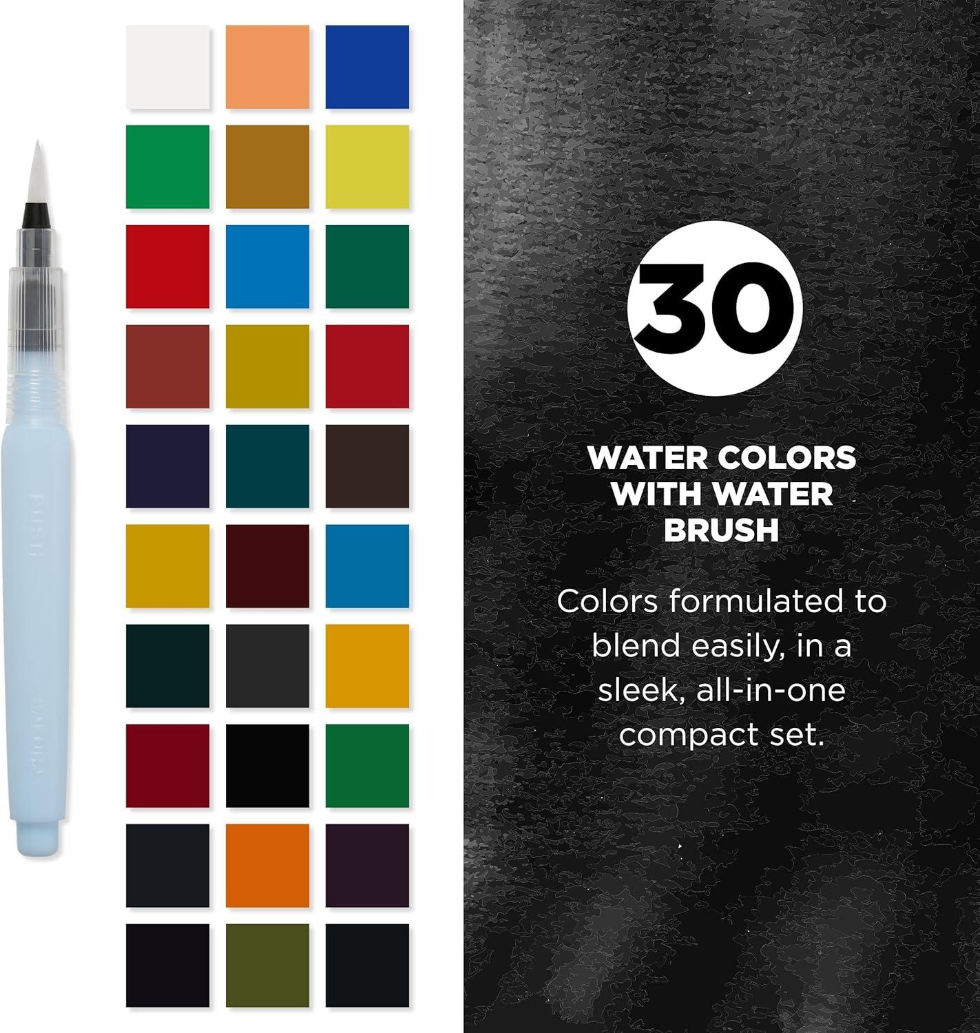 image:imageSAKURA XNCW72N Koi Studio Set with 72 Assorted Watercolors Includes 2 Water Brushes30 Colors