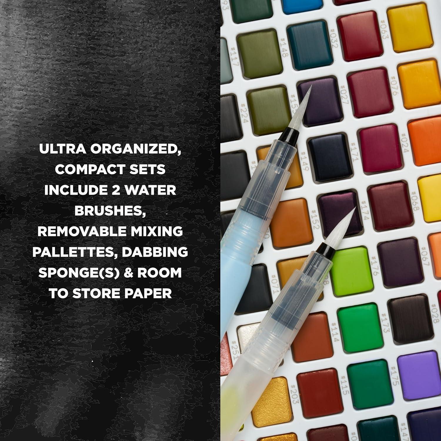 image:imageSAKURA XNCW72N Koi Studio Set with 72 Assorted Watercolors Includes 2 Water Brushes72 Colors