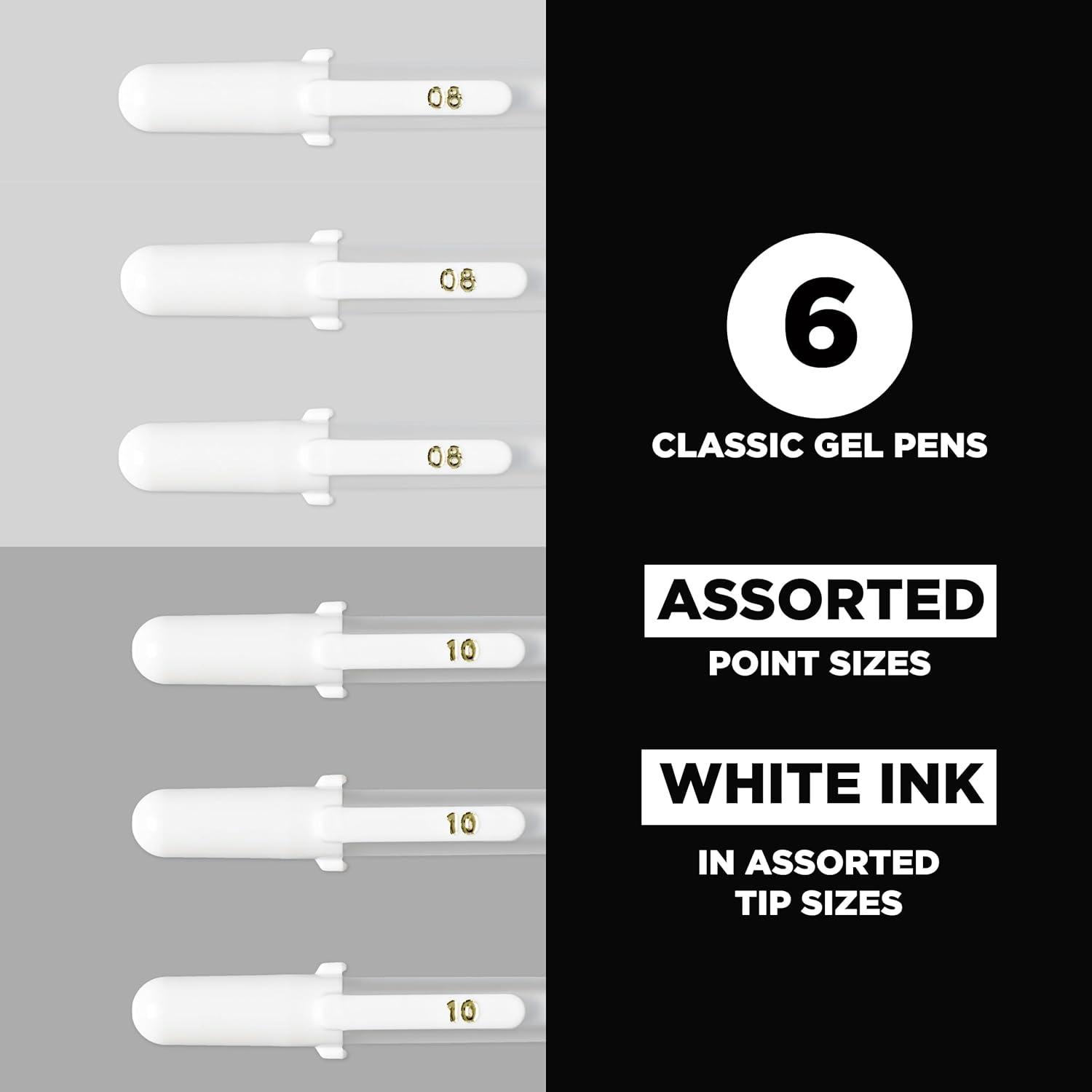 image:imageSakura 57458 Gelly Roll Classic 10 Bold Pt 6pk Pen White1 Count Pack of 6