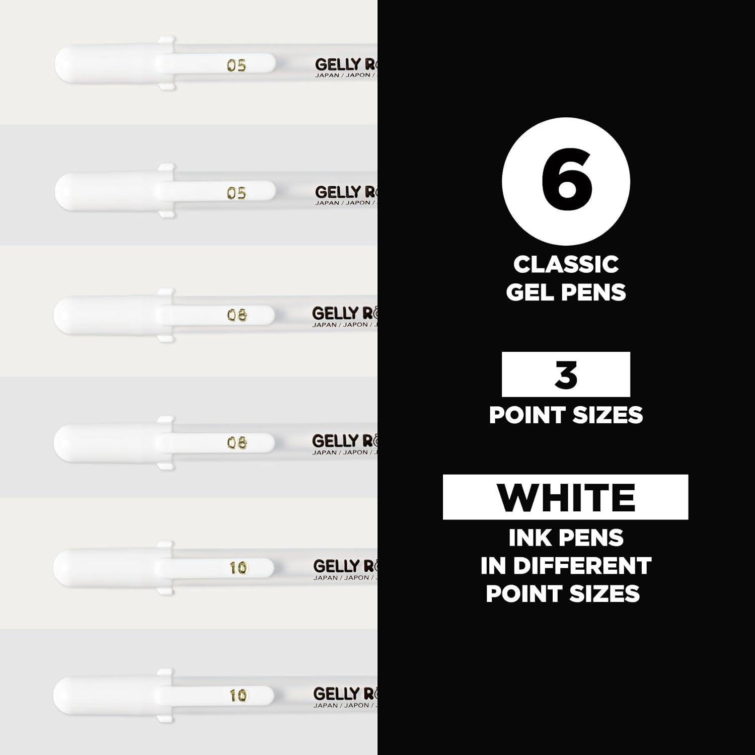 image:imageSakura 57458 Gelly Roll Classic 10 Bold Pt 6pk Pen White1 Count Pack of 6