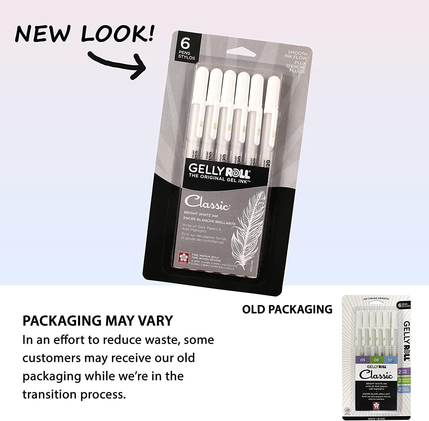 image:imageSakura 57458 Gelly Roll Classic 10 Bold Pt 6pk Pen White1 Count Pack of 6
