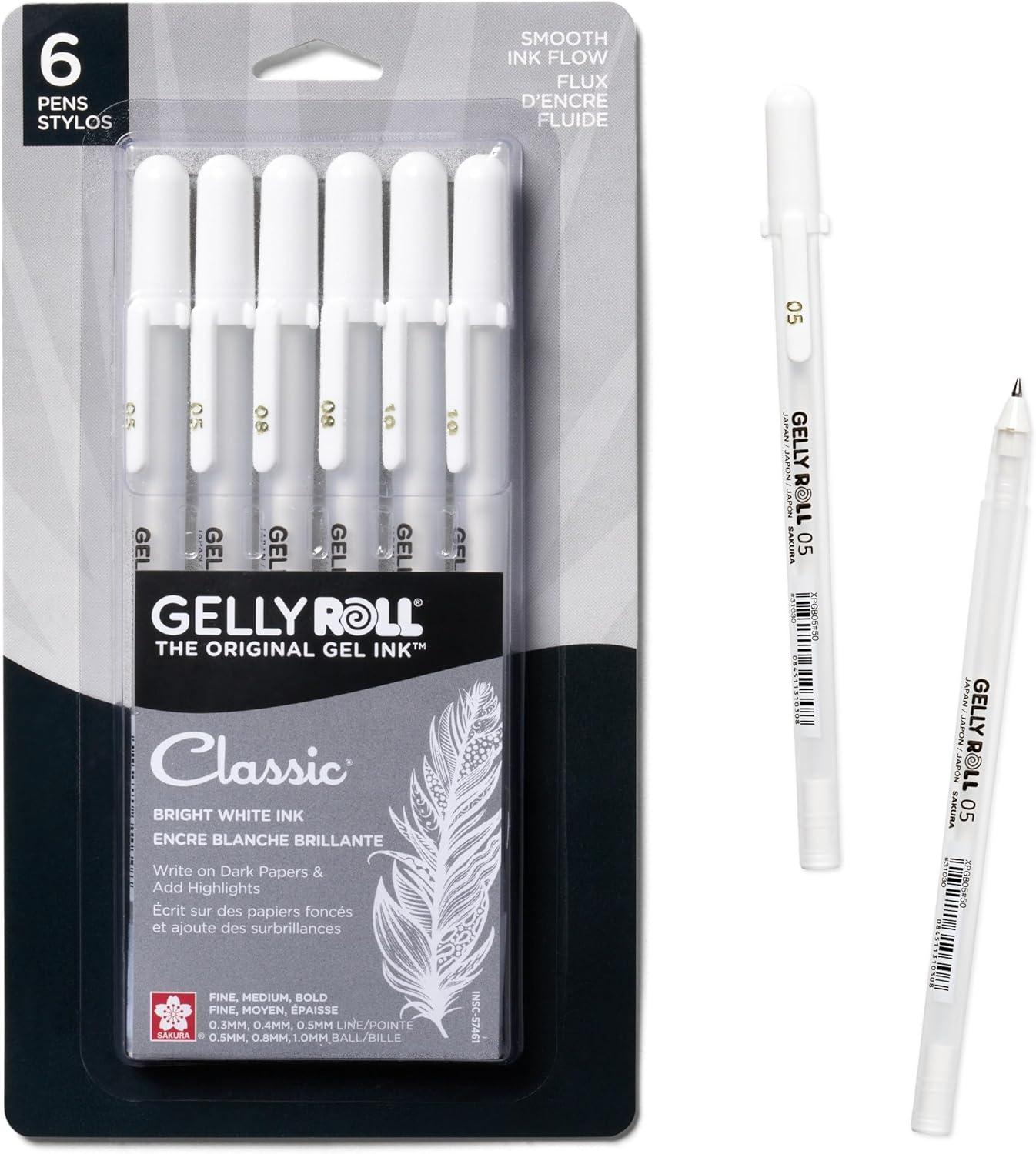 image:imageSakura 57458 Gelly Roll Classic 10 Bold Pt 6pk Pen White1 Count Pack of 6