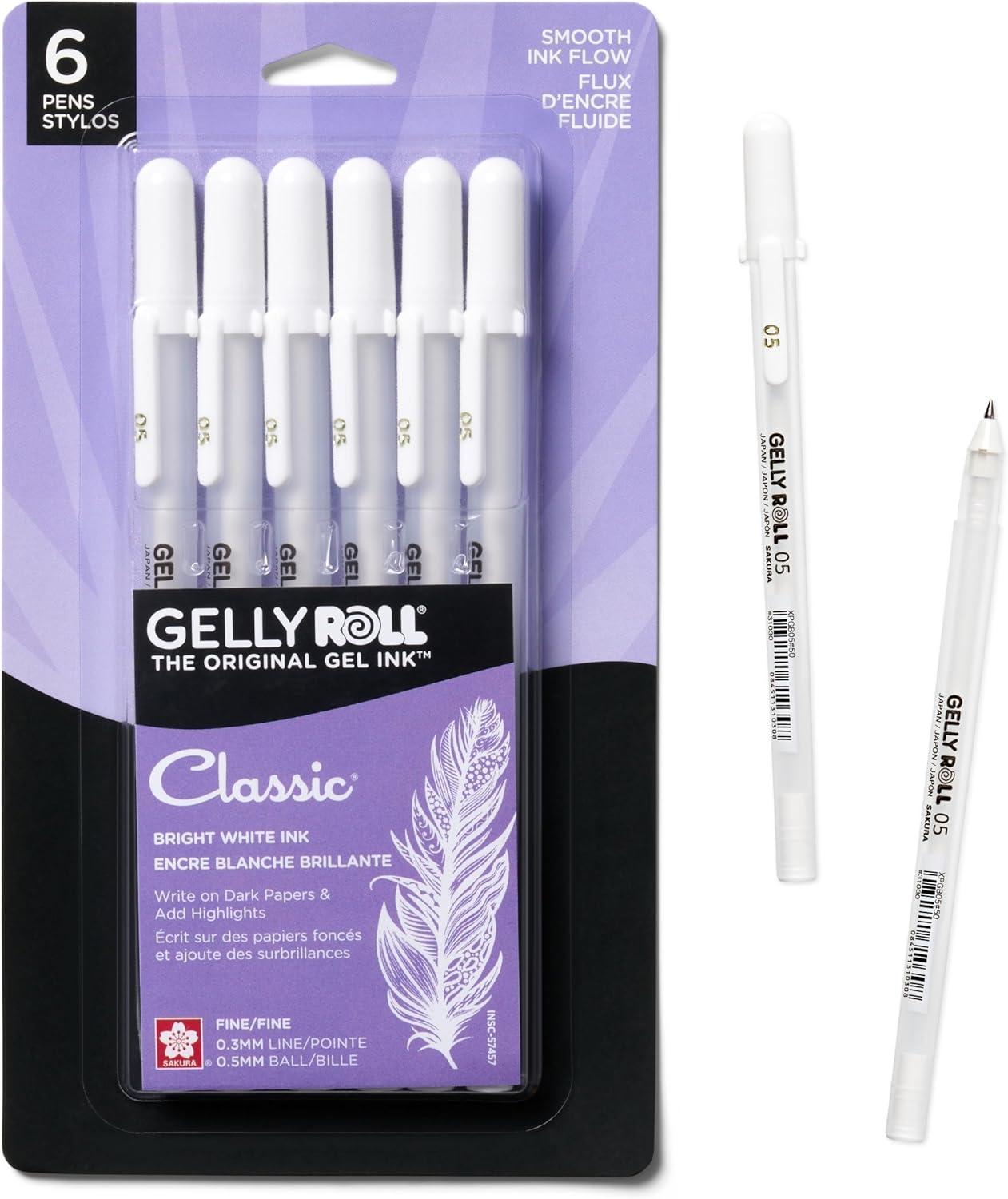 image:imageSakura 57458 Gelly Roll Classic 10 Bold Pt 6pk Pen White6 Count Pack of 1