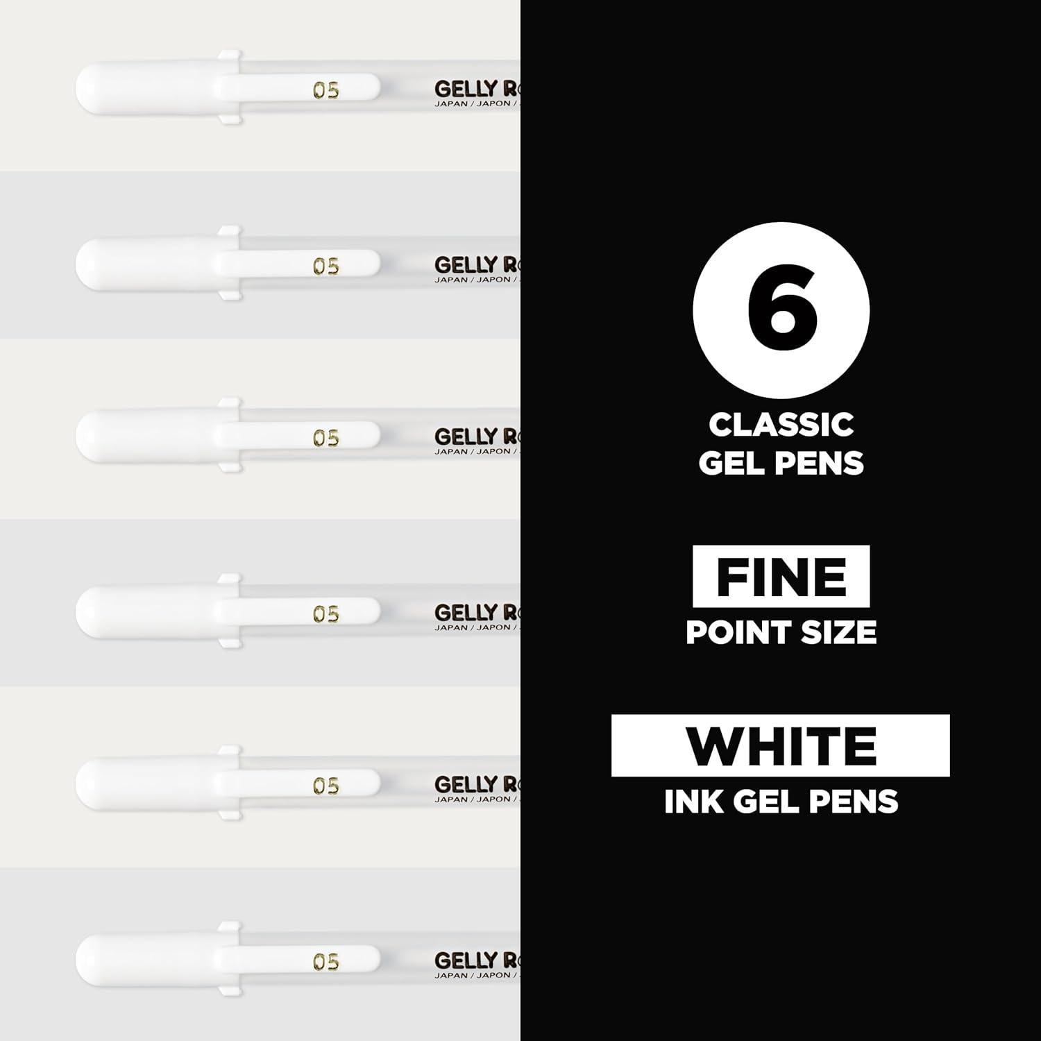 image:imageSakura 57458 Gelly Roll Classic 10 Bold Pt 6pk Pen White6 Count Pack of 1