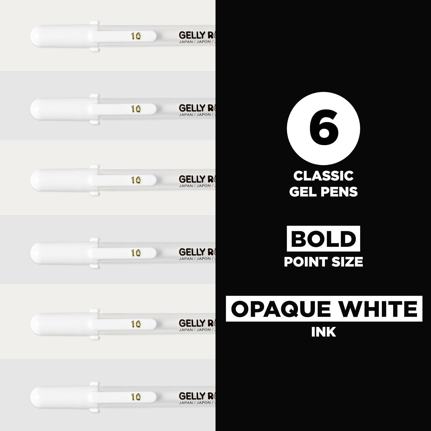 image:imageSakura 57458 Gelly Roll Classic 10 Bold Pt 6pk Pen White6 Count Pack of 1