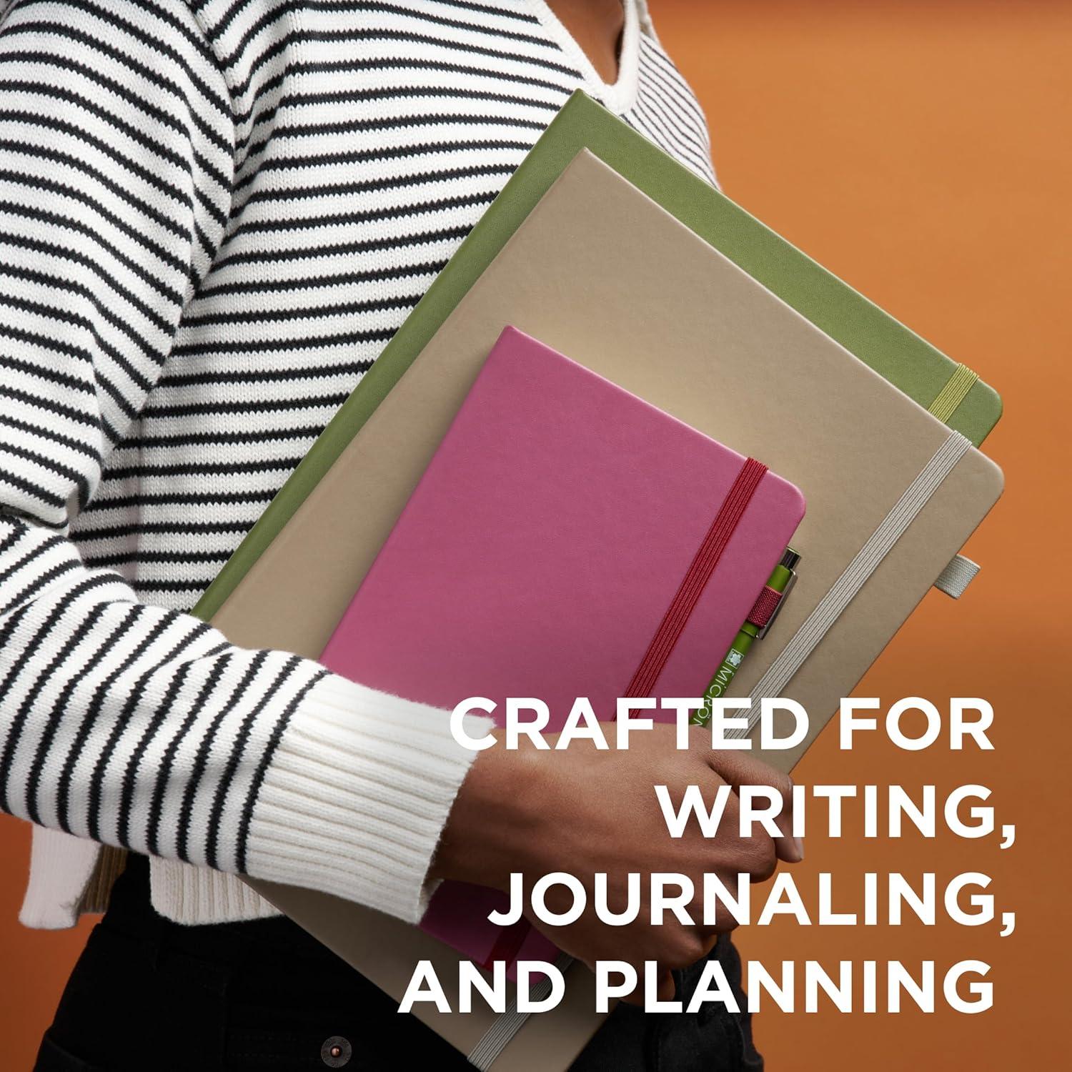 image:imageSakura Notebook Ruled A5 JapaneseInspired Lined Notebook for Effortless Writing 140 GSM Paper Hardcover Builtin Pen Holder Expandable Inner Pocket FlatLay 51 x 83 CinderDeep Indigo