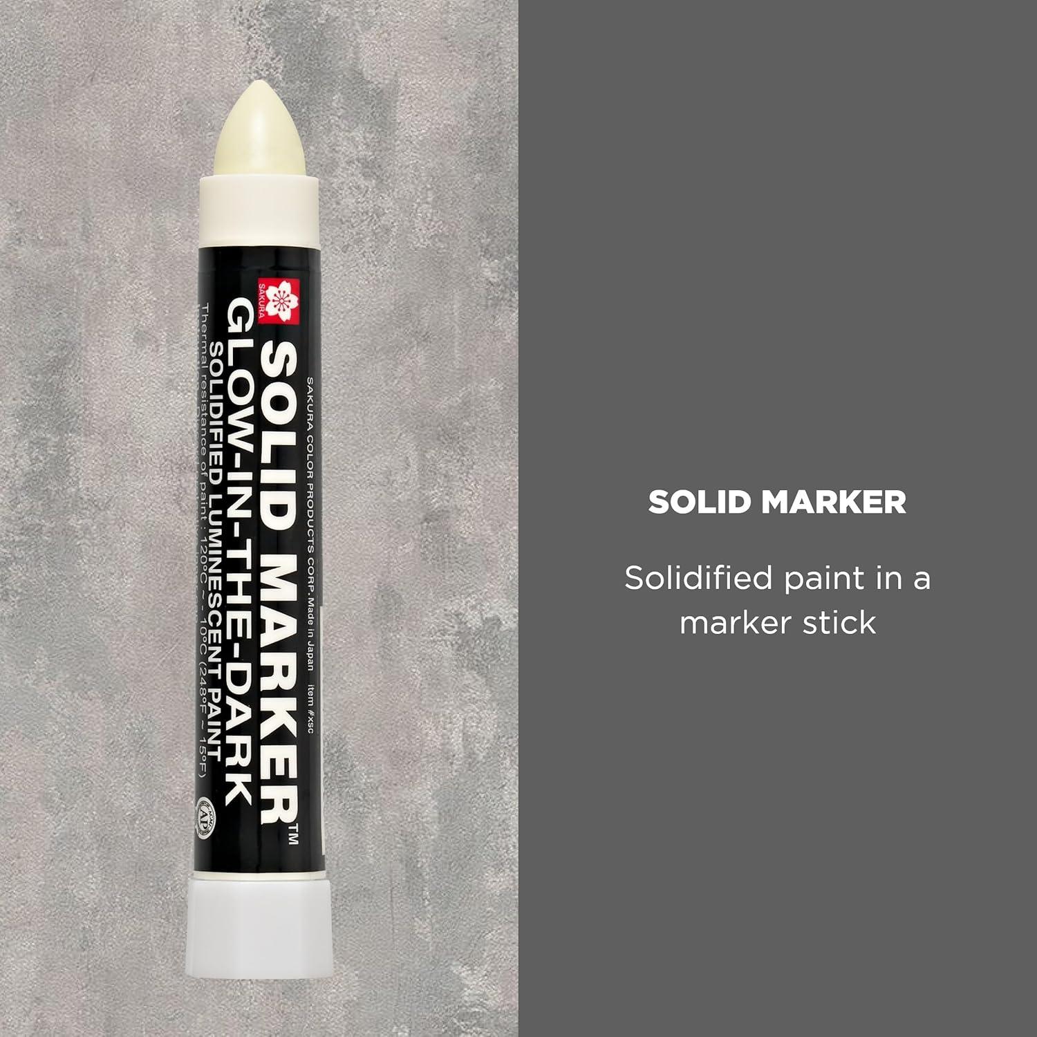 image:imageSakura Solid GlowIntheDark Paint Markers Permanent Marker Paint Pens Window Wood amp Glass Marker Glow In the Dark Paint 1 Pack1 Count Pack of 2