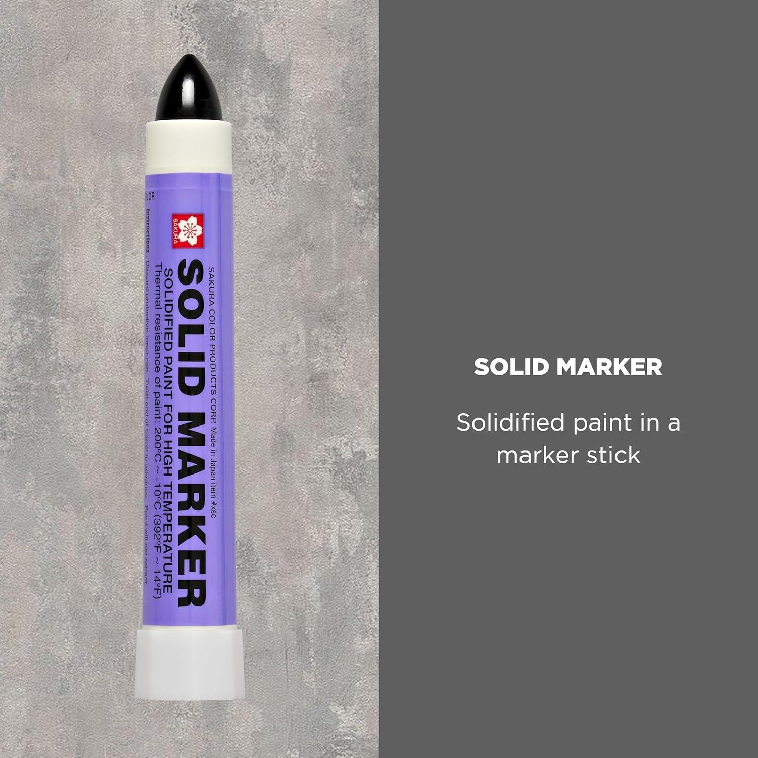 image:imageSakura Solid Paint Markers Permanent Marker Paint Pens Window Wood amp Glass Marker White Paint 12 PackBlack