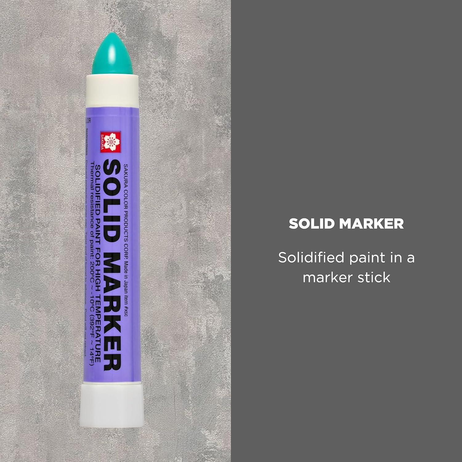 image:imageSakura Solid Paint Markers Permanent Marker Paint Pens Window Wood amp Glass Marker White Paint 12 PackGreen