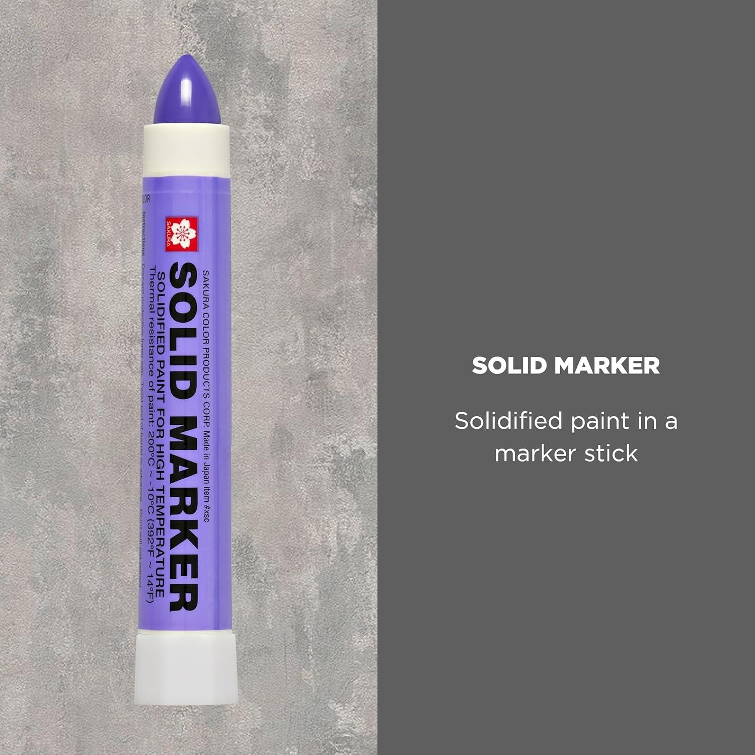 image:imageSakura Solid Paint Markers Permanent Marker Paint Pens Window Wood amp Glass Marker White Paint 12 PackPurple