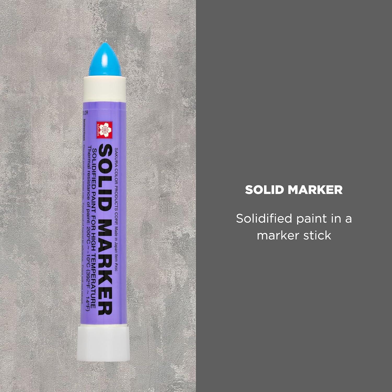 image:imageSakura Solid Paint Markers Permanent Marker Pens Window Wood amp Glass Marker Fluorescent Orange Paint 1 PackBlue Paint