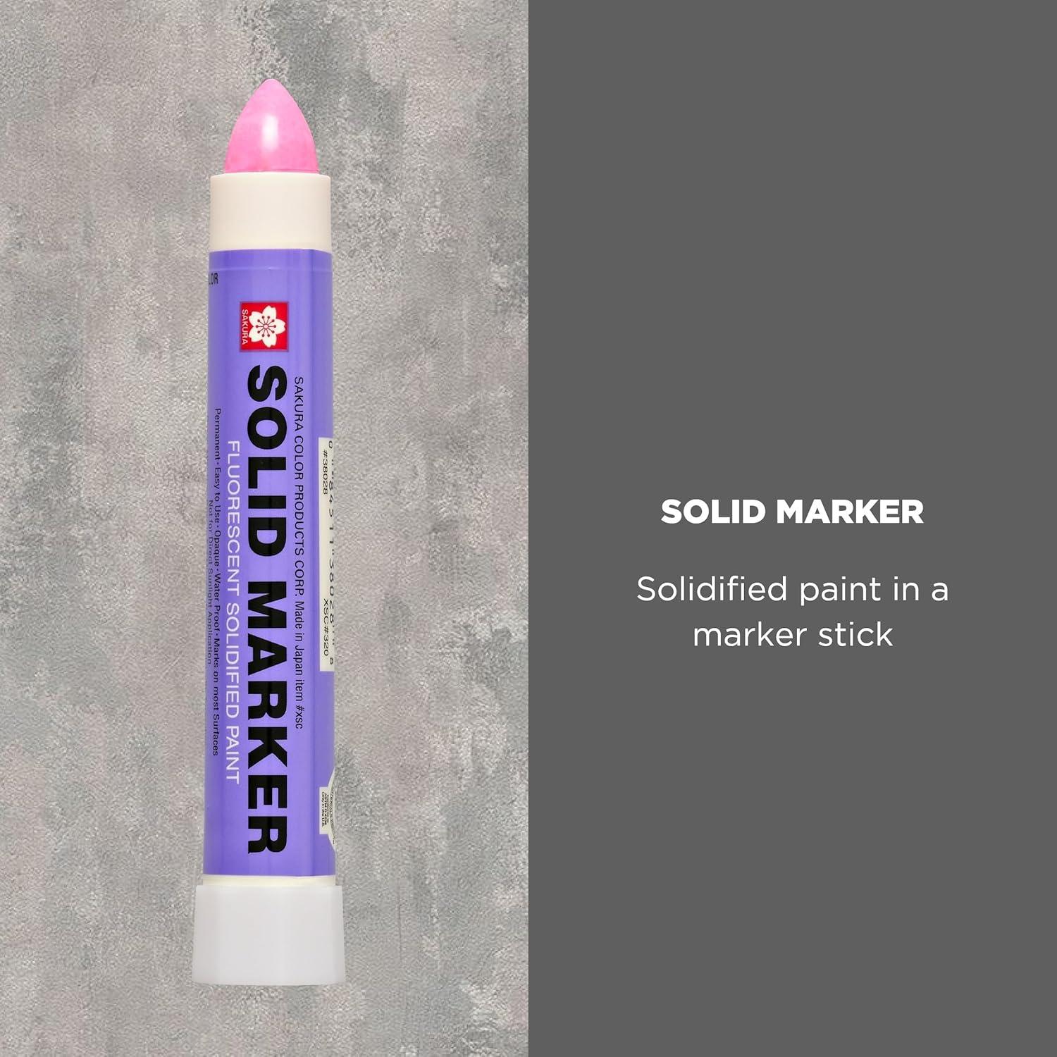 image:imageSakura Solid Paint Markers Permanent Marker Pens Window Wood amp Glass Marker Fluorescent Orange Paint 1 PackFluorescent Pink