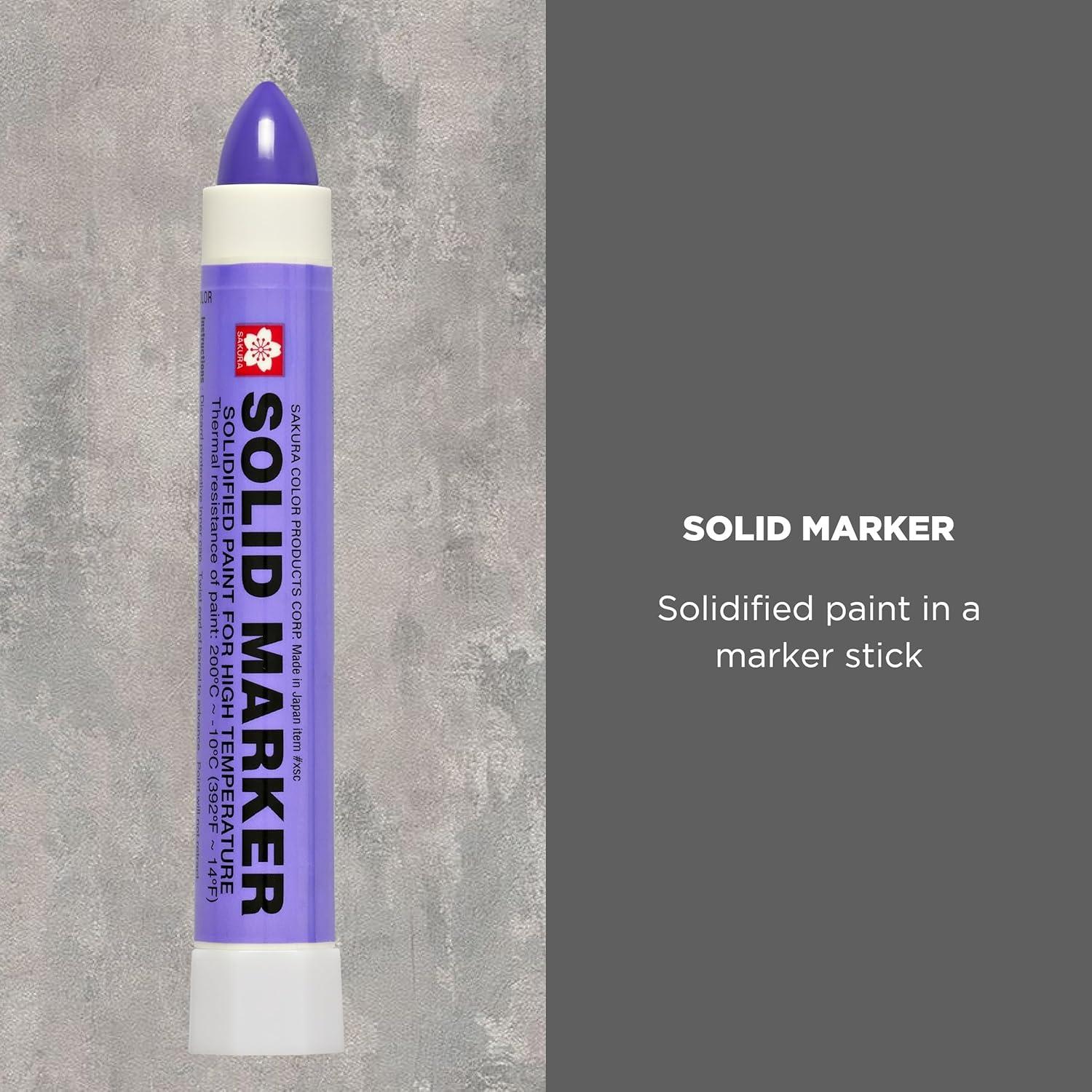 image:imageSakura Solid Paint Markers Permanent Marker Pens Window Wood amp Glass Marker Fluorescent Orange Paint 1 PackPurple Paint