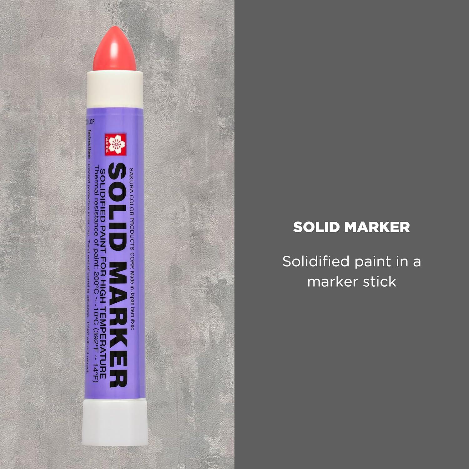 image:imageSakura Solid Paint Markers Permanent Marker Pens Window Wood amp Glass Marker Fluorescent Orange Paint 1 PackRed Paint