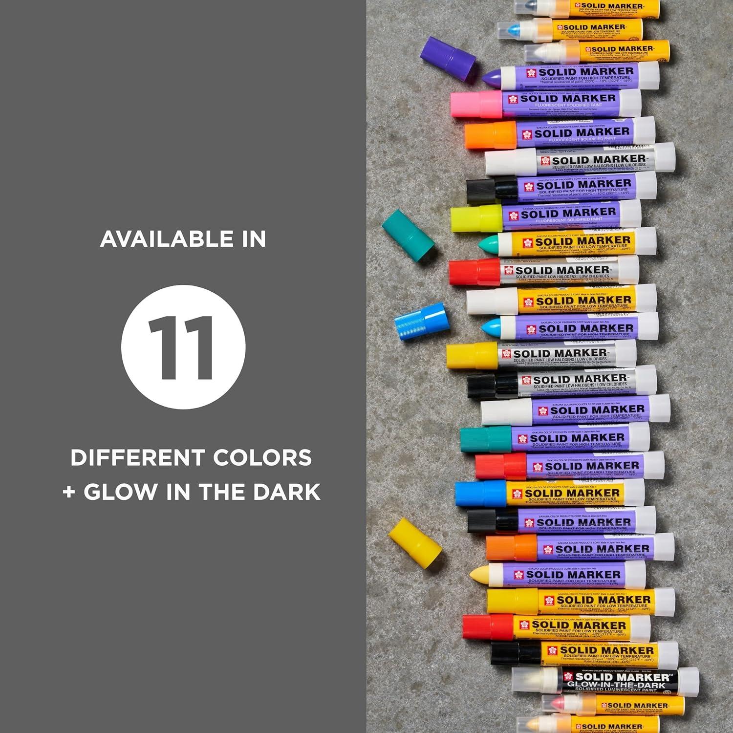 image:imageSakura Solid Paint Markers Permanent Marker Pens Window Wood amp Glass Marker Fluorescent Orange Paint 1 PackYellow Paint