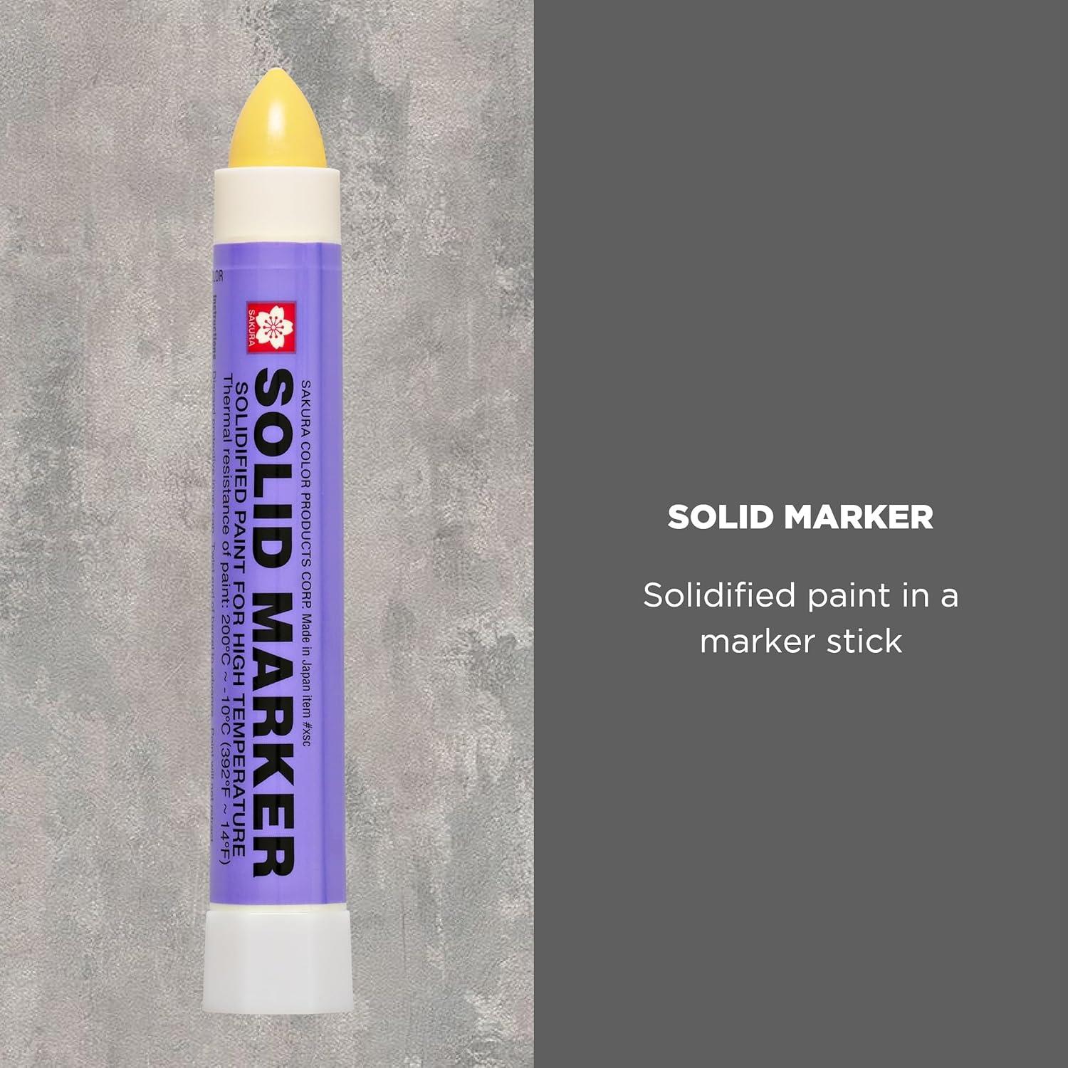 image:imageSakura Solid Paint Markers Permanent Marker Pens Window Wood amp Glass Marker Yellow Paint 3 PackYellow