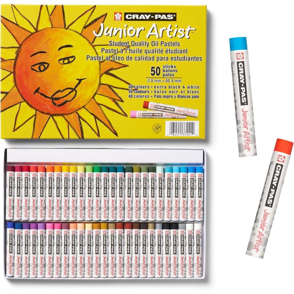 image:imageSAKURA CrayPas Junior Artist Jumbo Oil Pastel Colorpack 288 Pc Colors may vary Count50 Count Pack of 1