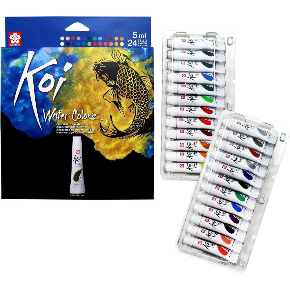 image:imageSAKURA Koi Water Color Paint 5ml Tubes 12 Colors XMW5L12SET24 Colors