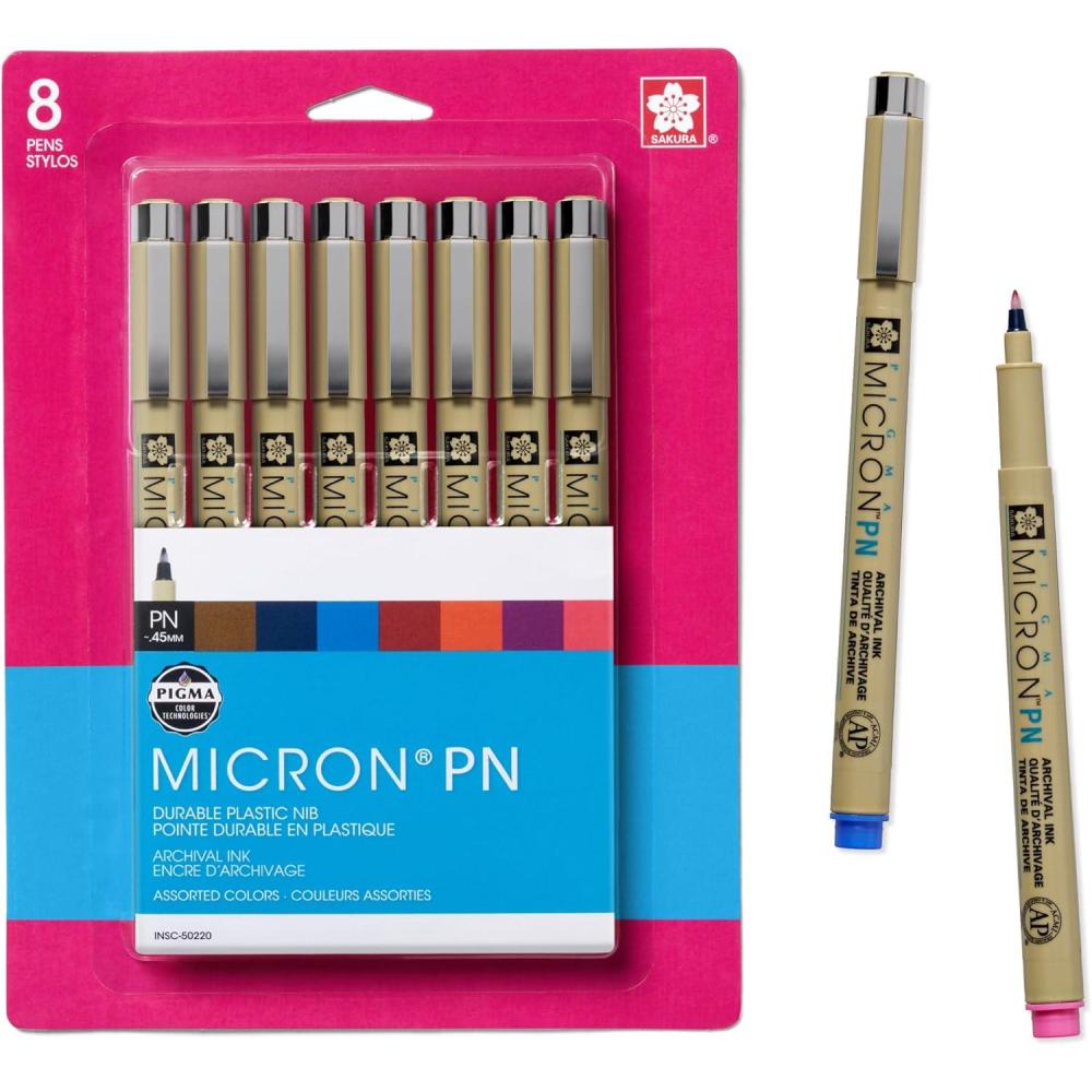 image:imageSAKURA Micron PN Soft Nib 6 Asst Archival Colors 502218 Pen Pack