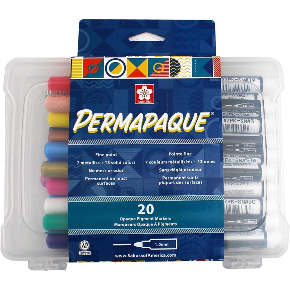 image:imageSAKURA Permapaque Fine Point Markers Bright 7 PK 58319Assorted