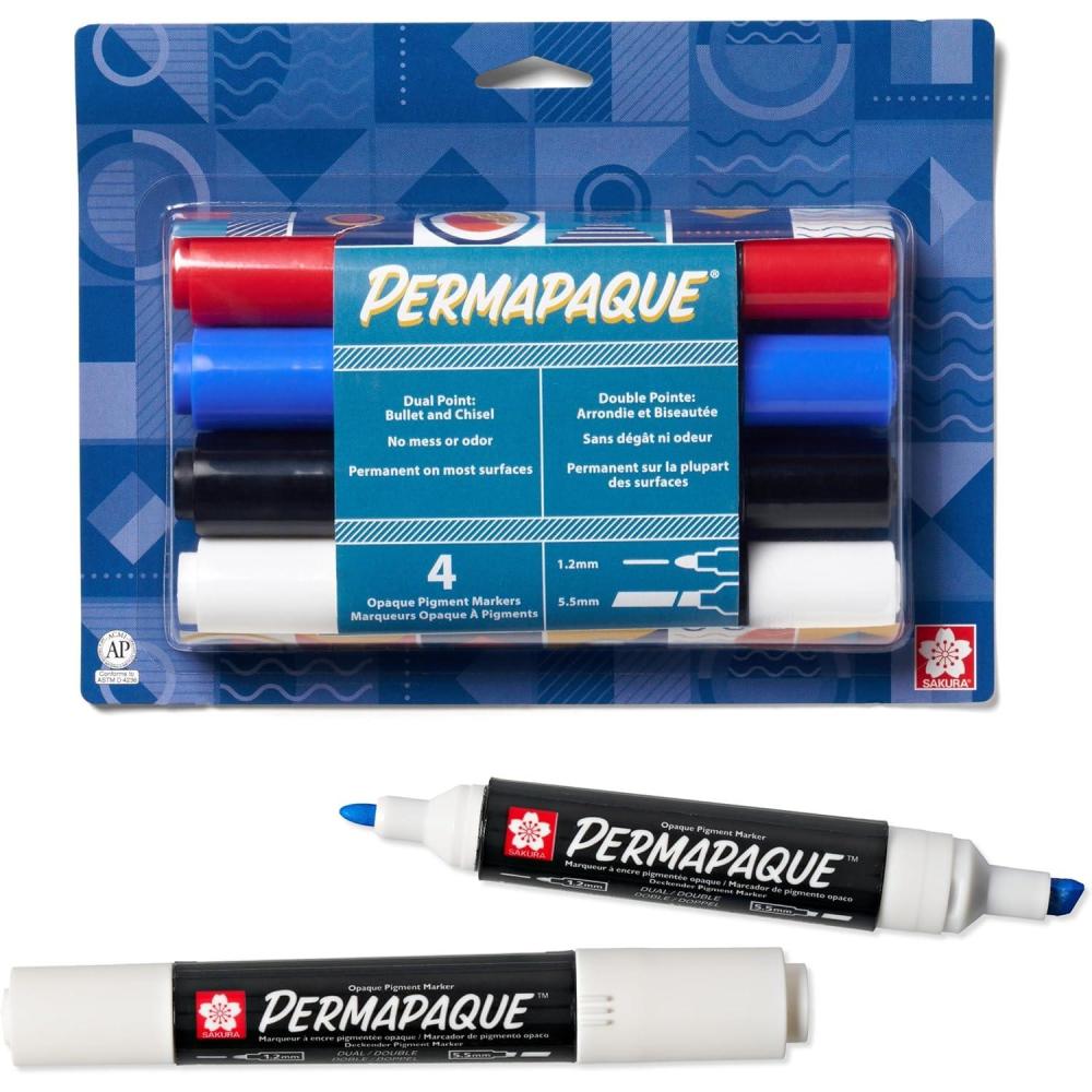 image:imageSAKURA Permapaque Opaque Dual Point Markers 4 PK 58340Basics