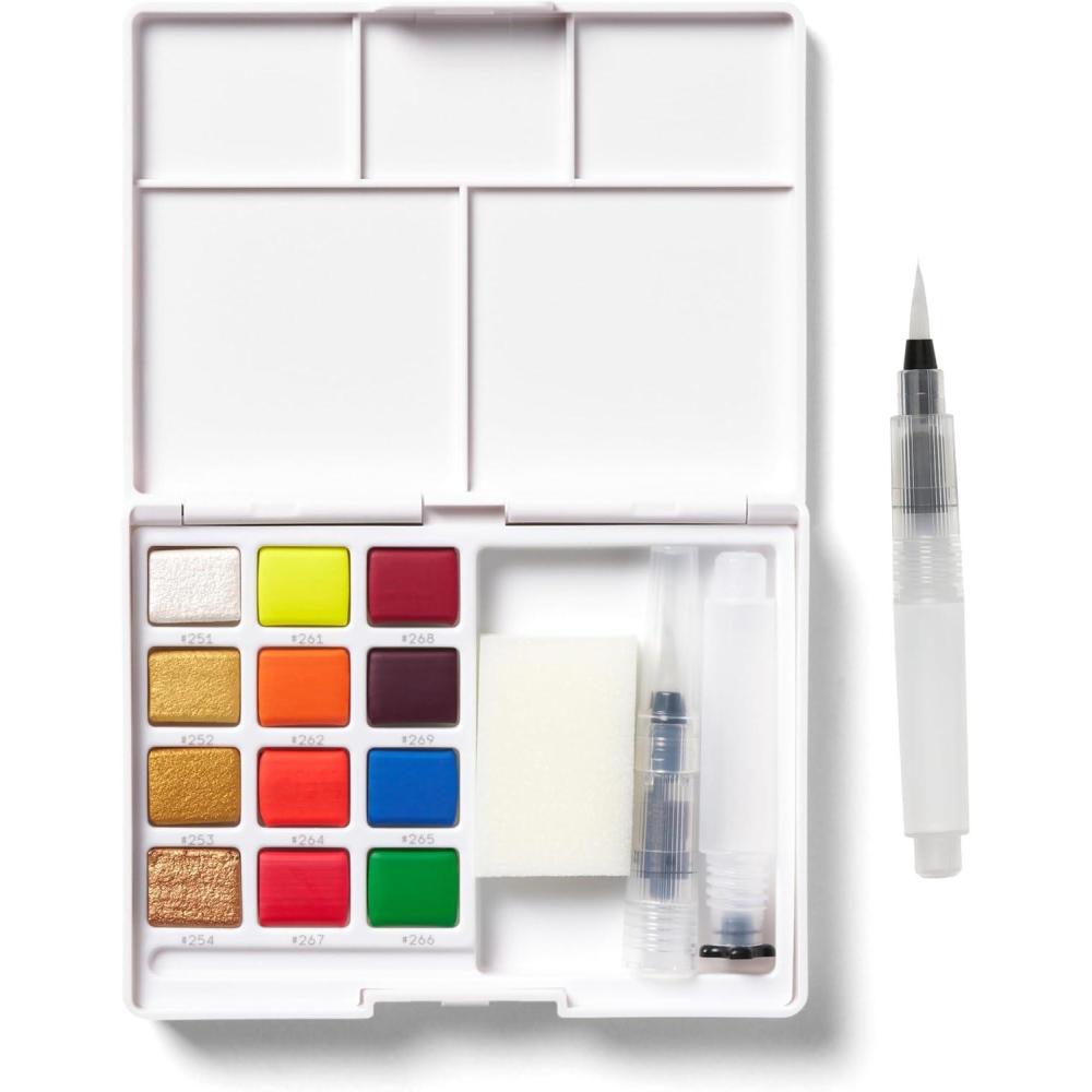 image:imageSAKURA Pocket Set Koi Watercolor Kit 12 Colors Count12 Colors